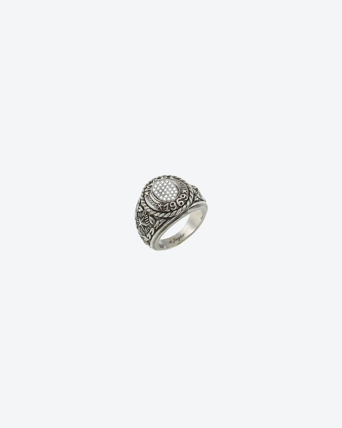 De Jaegher Bague Mad 1969 – Argent et Diamants Blancs