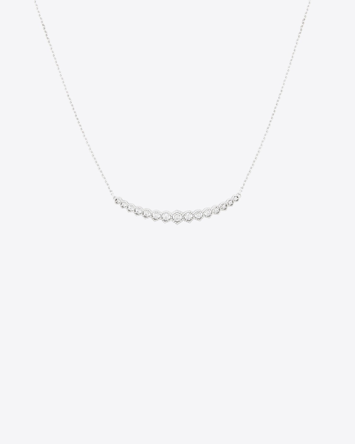De Jaegher Collier Light Fever – Argent Diamants Bancs
