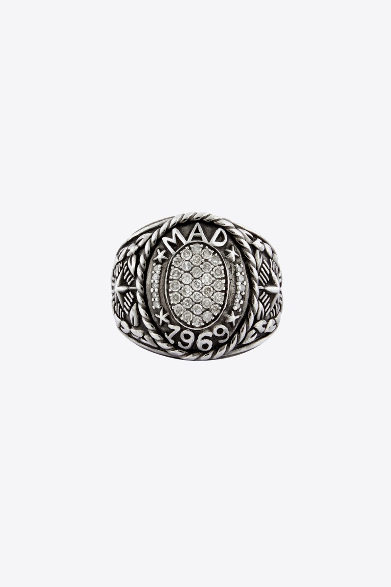 De Jaegher Bague Mad 1969 – Argent et Diamants Blancs