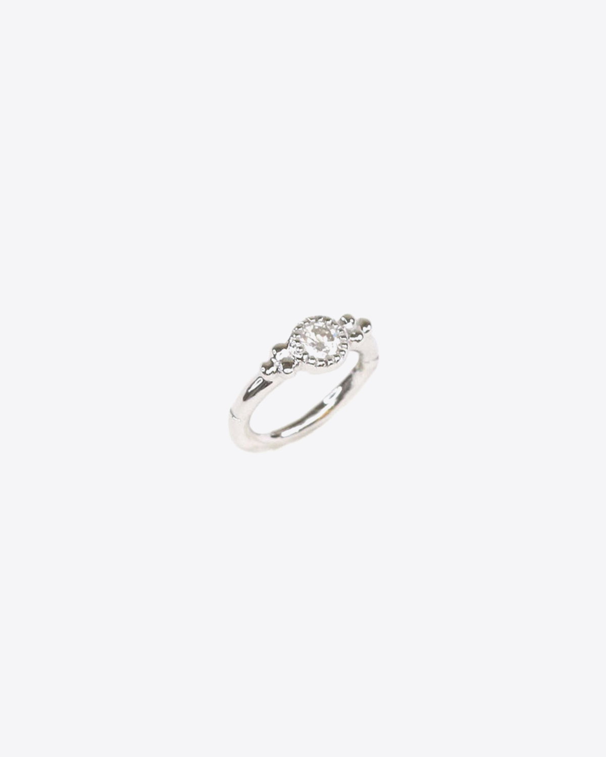 De Jaegher Mini Créole Sunny Bubble – Or Blanc et Diamants