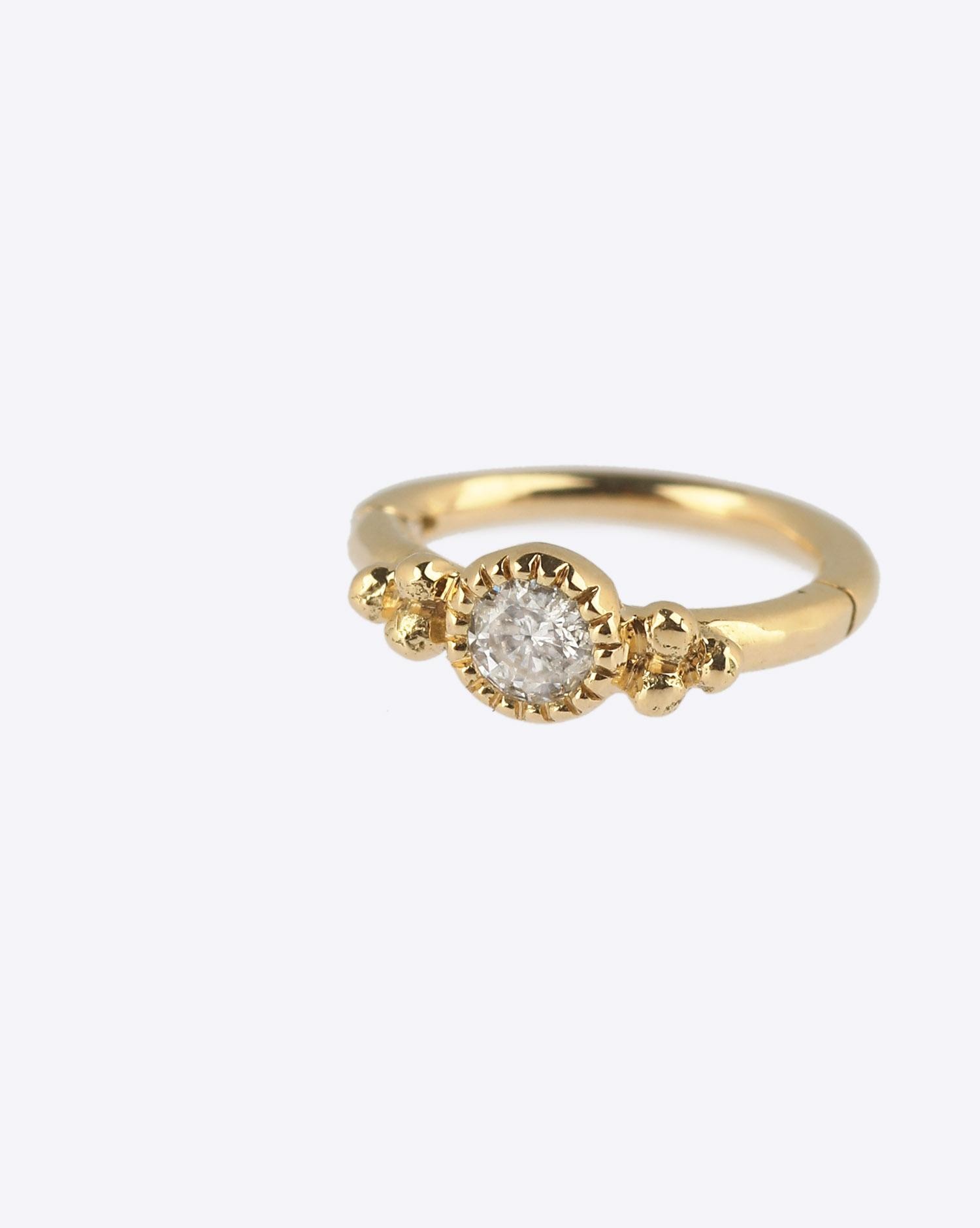De Jaegher Mini Créole Sunny Bubble – Or Rose Diamants