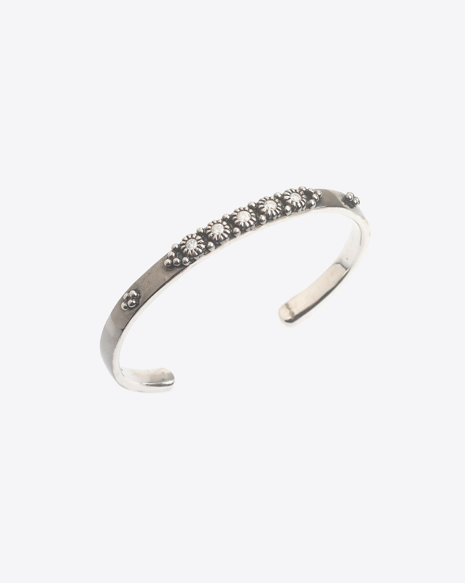 De Jaegher Jonc Sunny Bubble Argent & Diamants 
