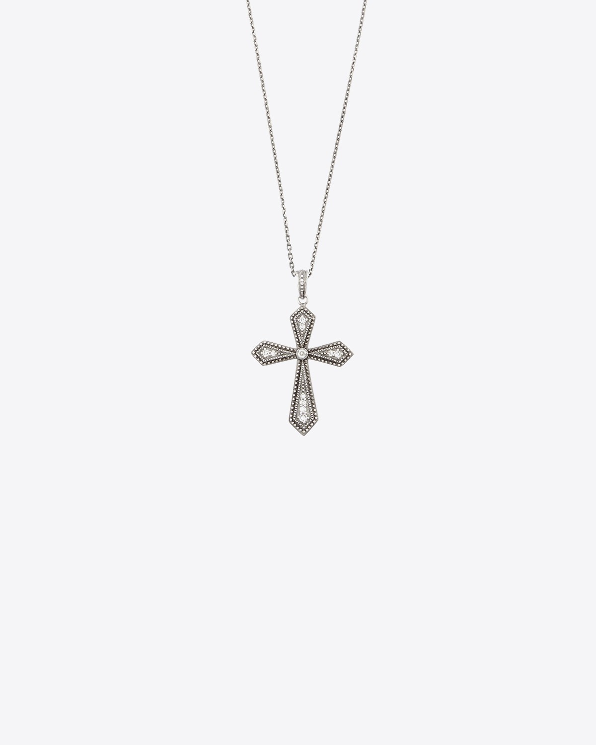 De Jaegher Pendentif Croix Ray Of Light – Argent Noirci
