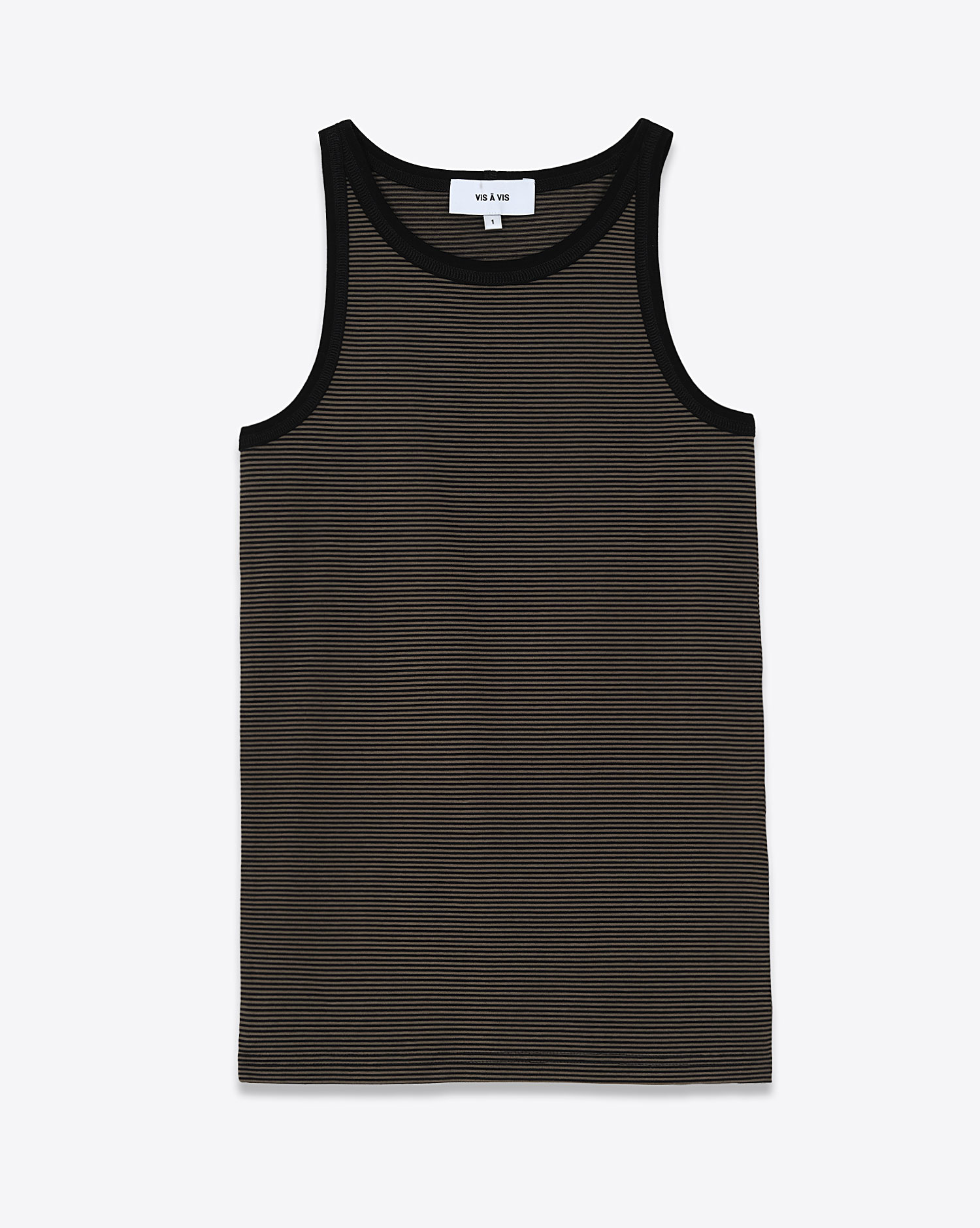 Vis à Vis Débardeur Stripes – Noir et Khaki