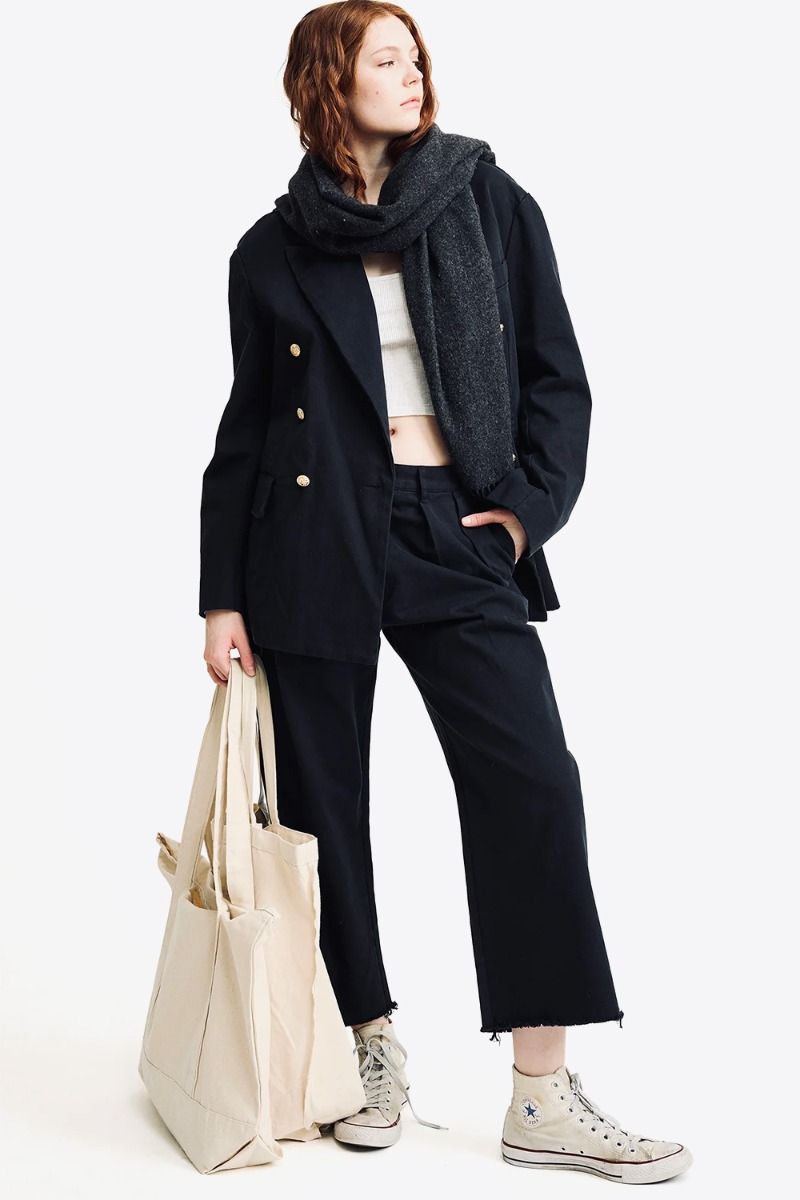 Denimist Pantalon Chino Large – Noir