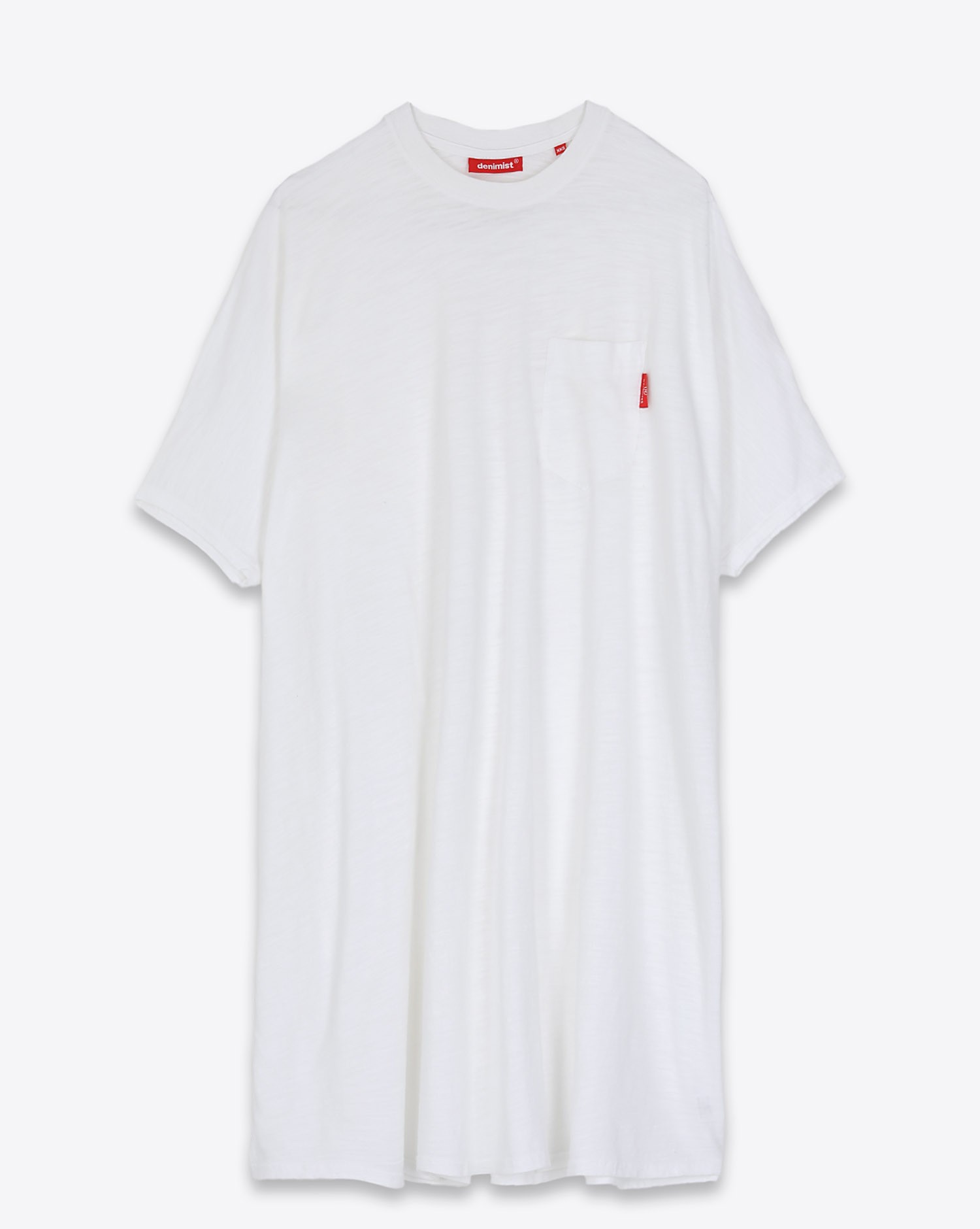 Denimist Pocket Tee Dress - White