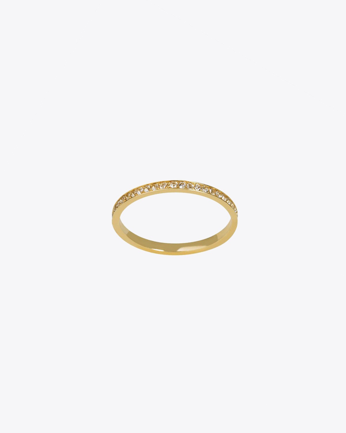 Feidt Bague Alliance – Or Jaune et Saphirs Blancs