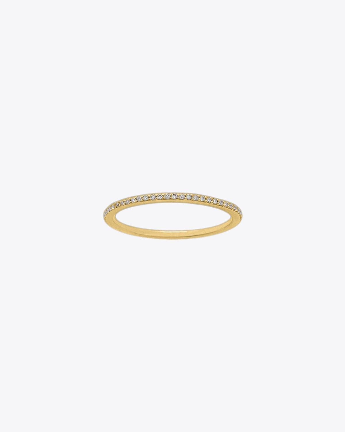 Feidt Alliance pavée Et au milieu coule une rivière – Or jaune 18k Diamants