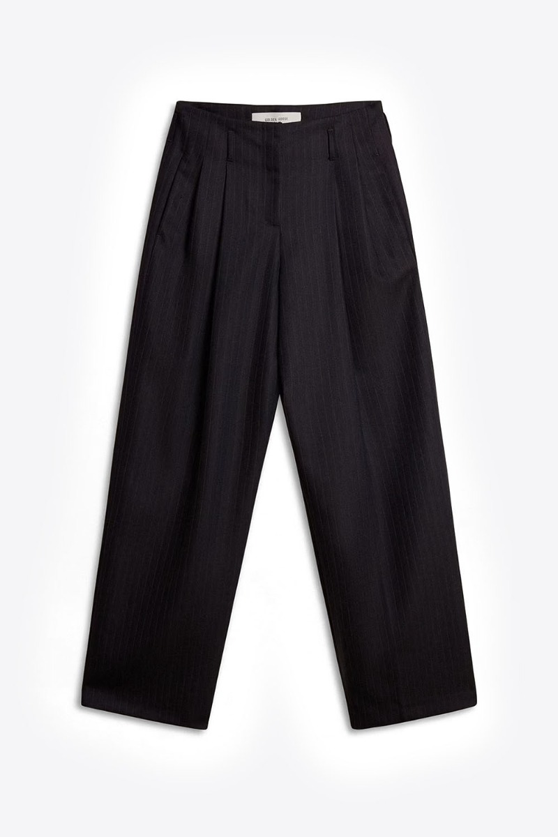 Golden Goose Femme Pantalon Flavia – Rayé Marine