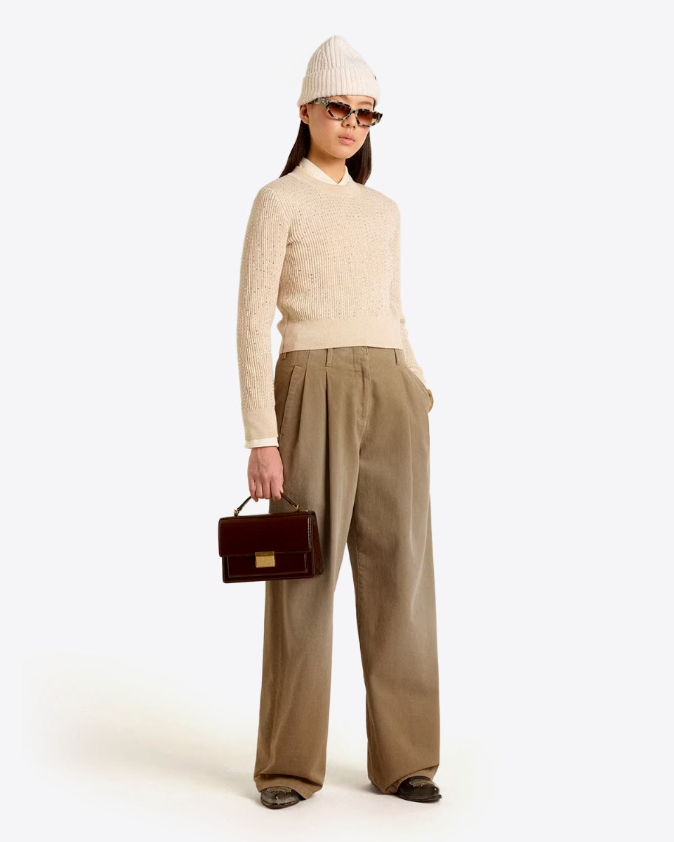 Golden Goose Femme Pantalon Flavia – Kaki