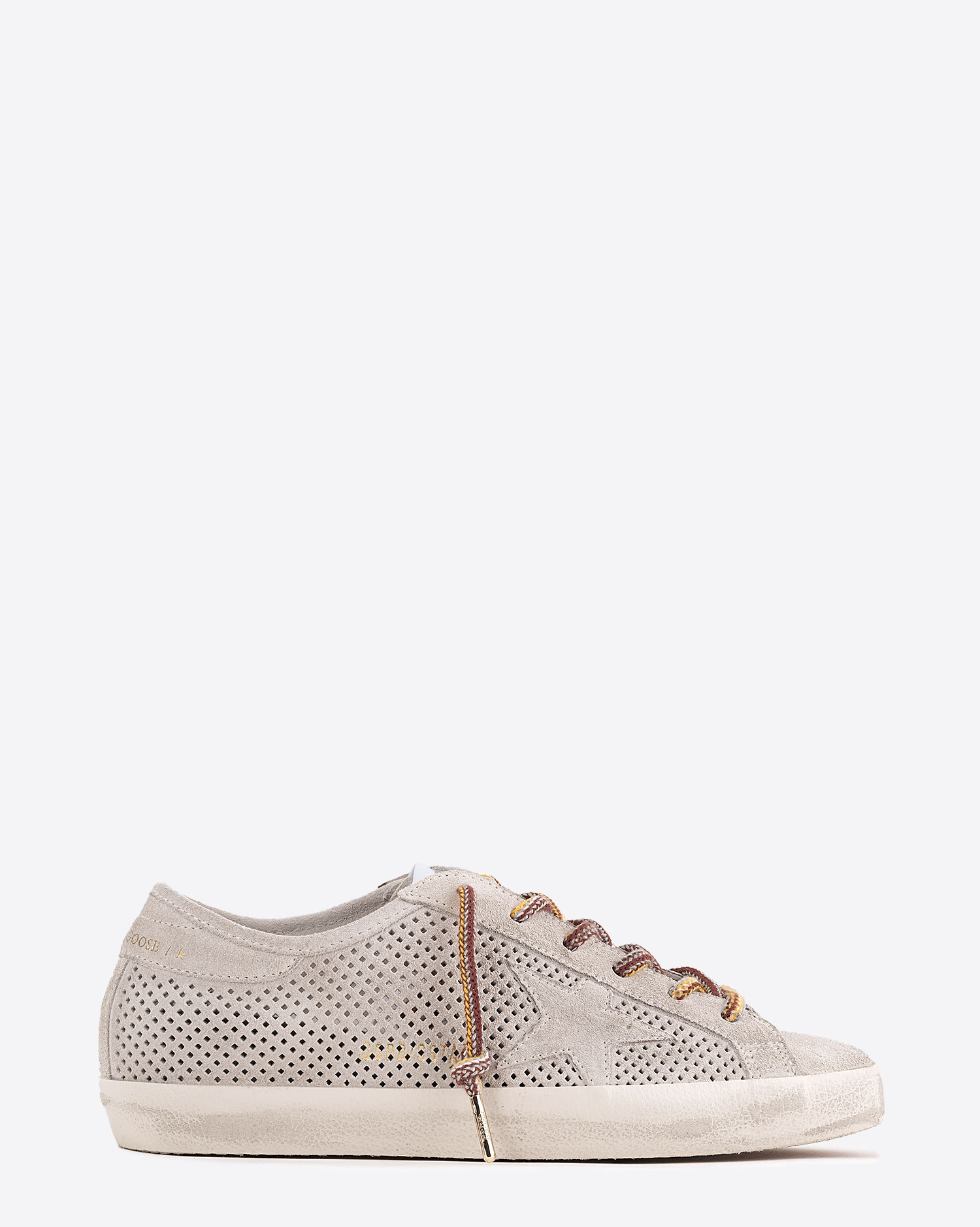 Golden Goose Femme Sneakers Superstar – Gris Perforé 60100