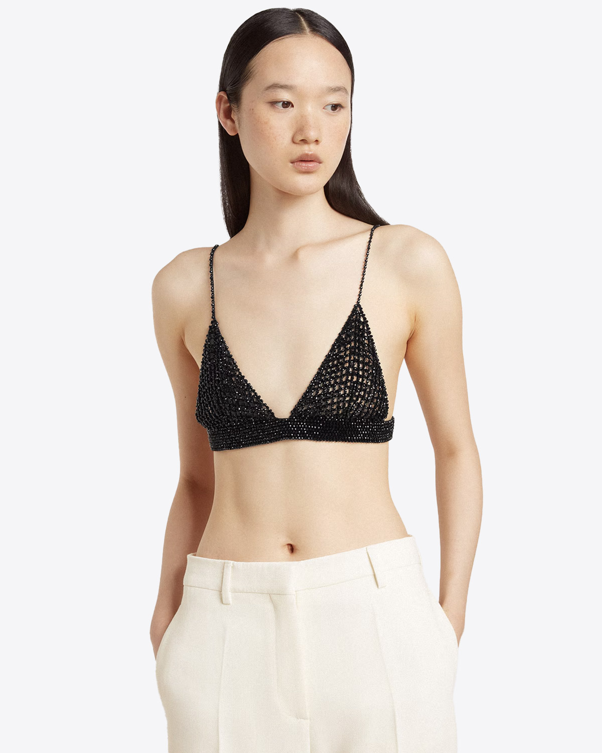 Golden Goose Femme Soutien Gorge Perles – Noir