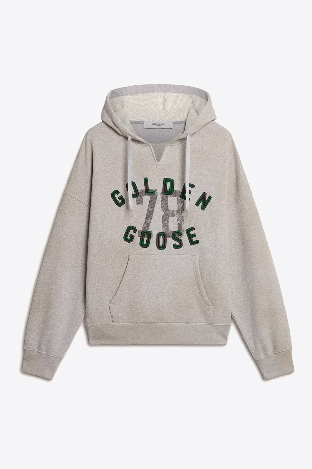 Golden Goose Unisexe Sweatshirt à Capuche Vintage – Gris