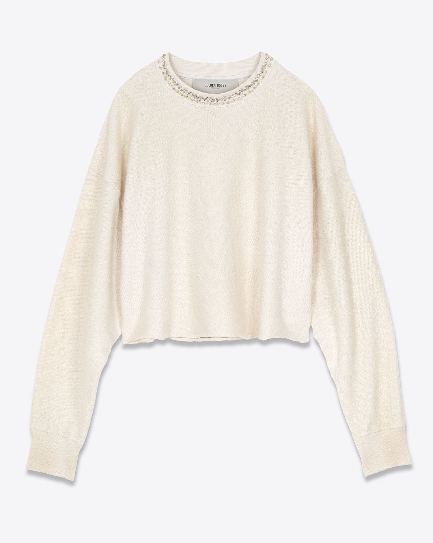 Golden Goose Femme Sweatshirt Nives Broderie – Artic Wolf