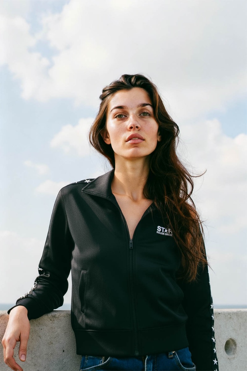 Golden Goose Veste Jogging Etoile – Noir Blanc