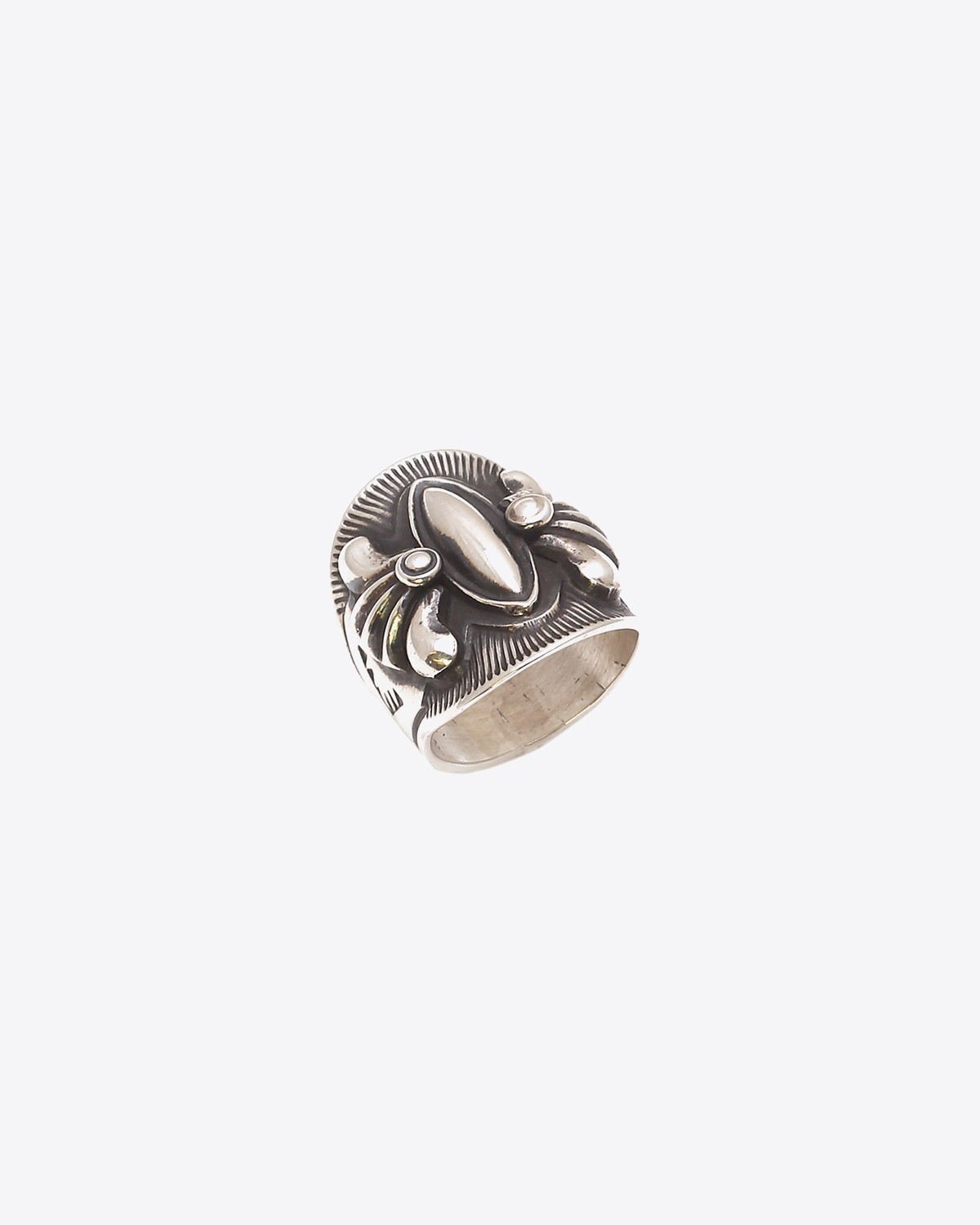 Harpo Bague Navajo Argent Mat - BA2E17 Taille 54 