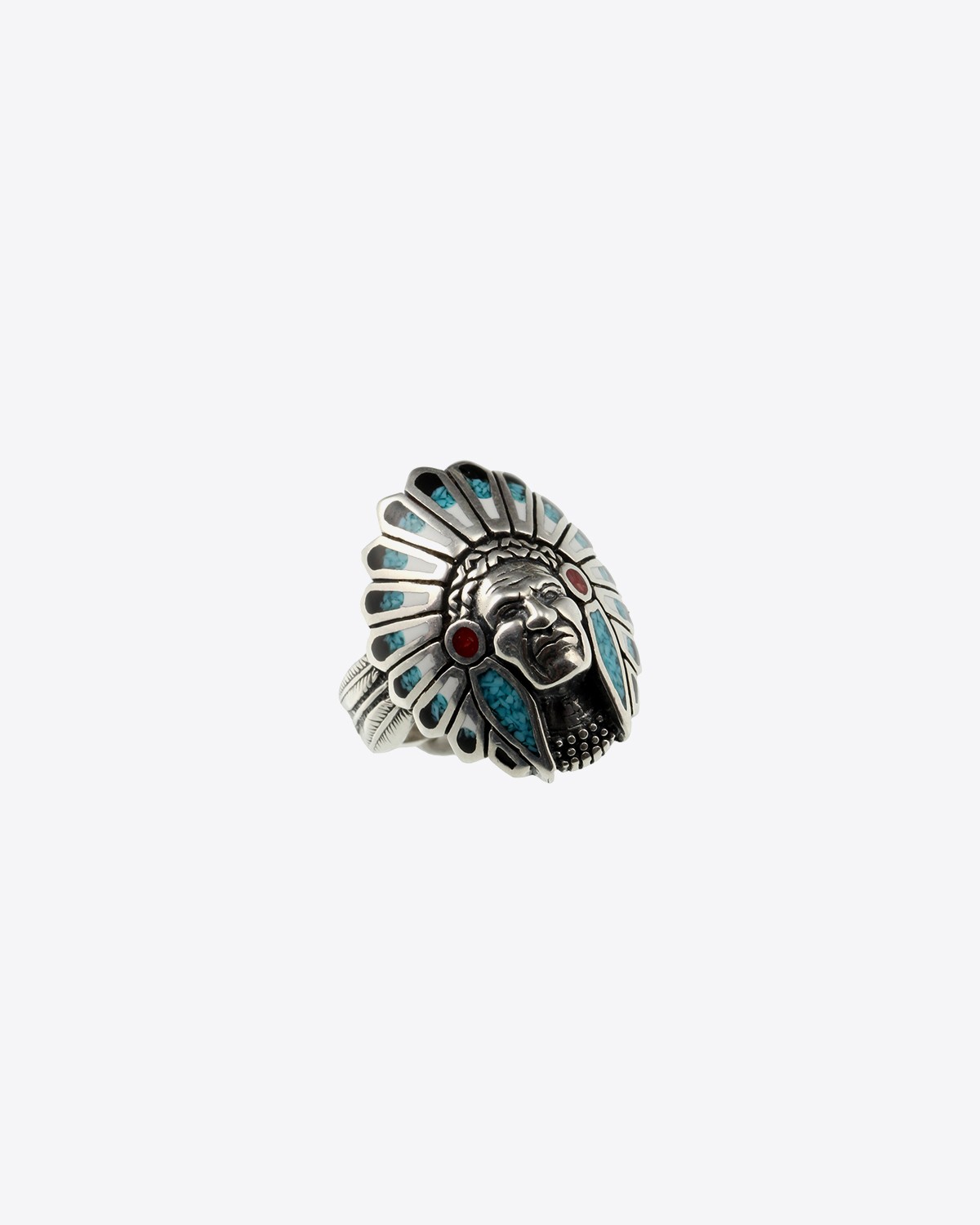 Harpo Bague Navajo Tête d'Indien PM - R569