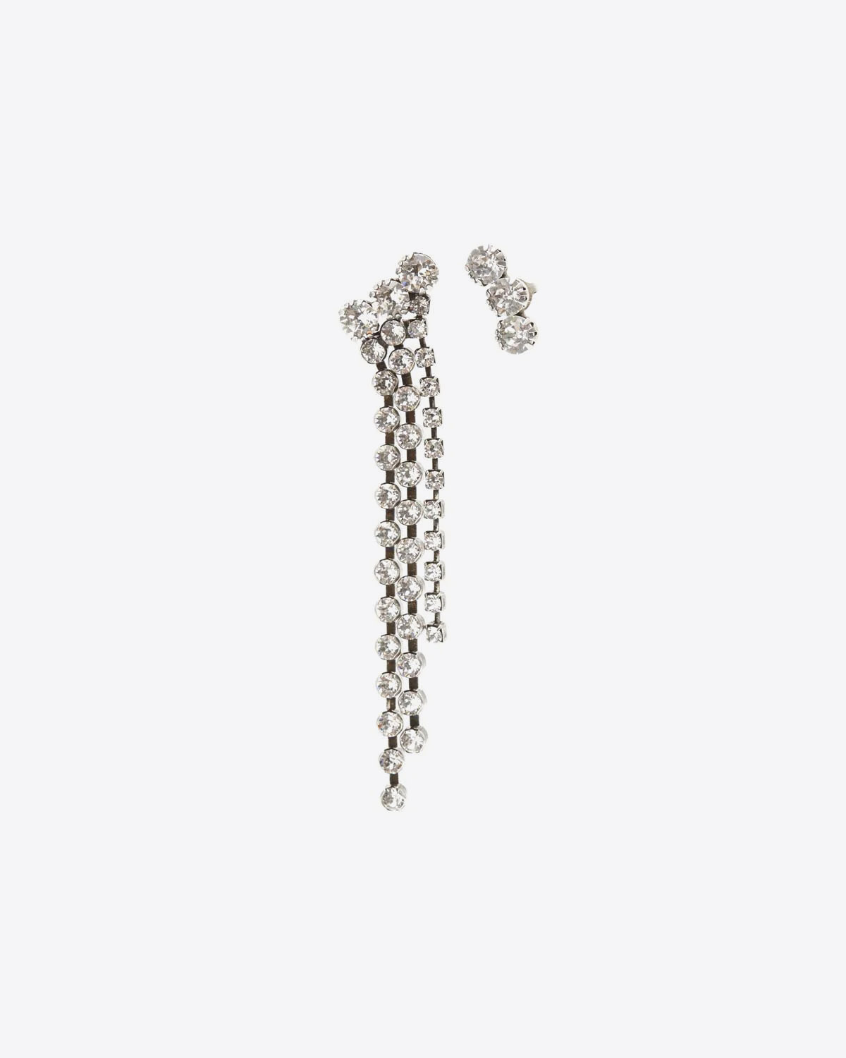 Isabel Marant Boucles d'Oreilles A Wild Shore Longue – Métal Argenté et Strass
