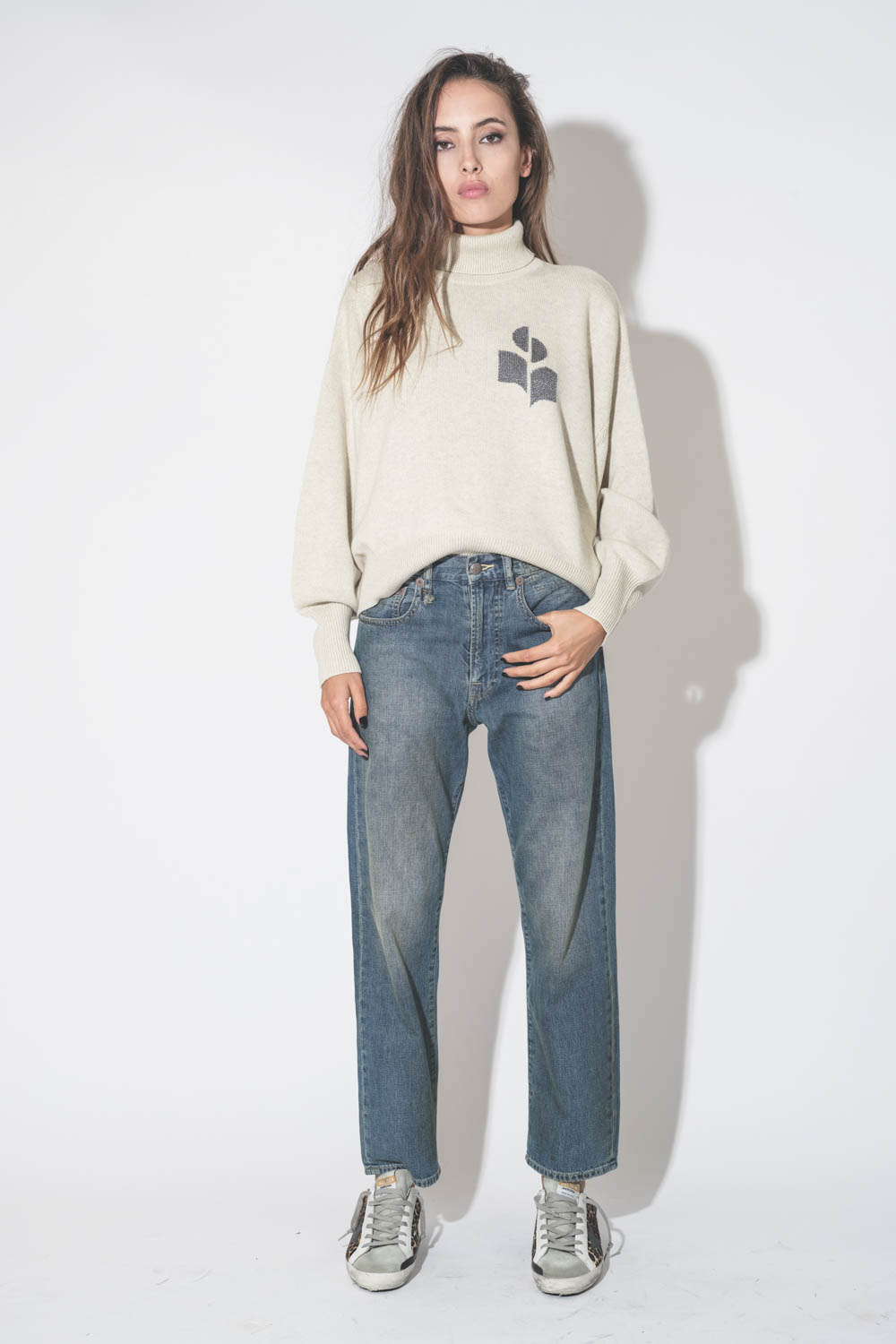 Isabel Marant Etoile Pull Nash – Gris Clair Argent