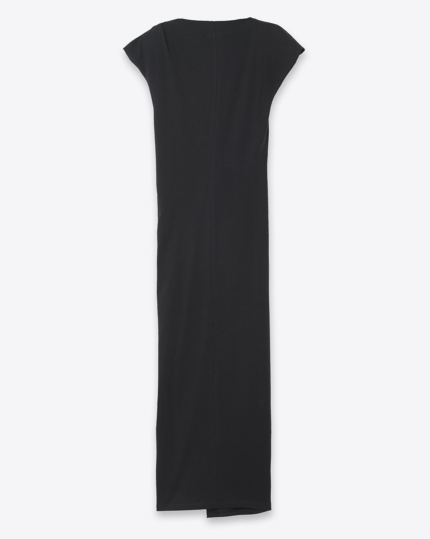 Robe longue Nadela Isabel Marant Etoile en jersey de coton noir. Dos.