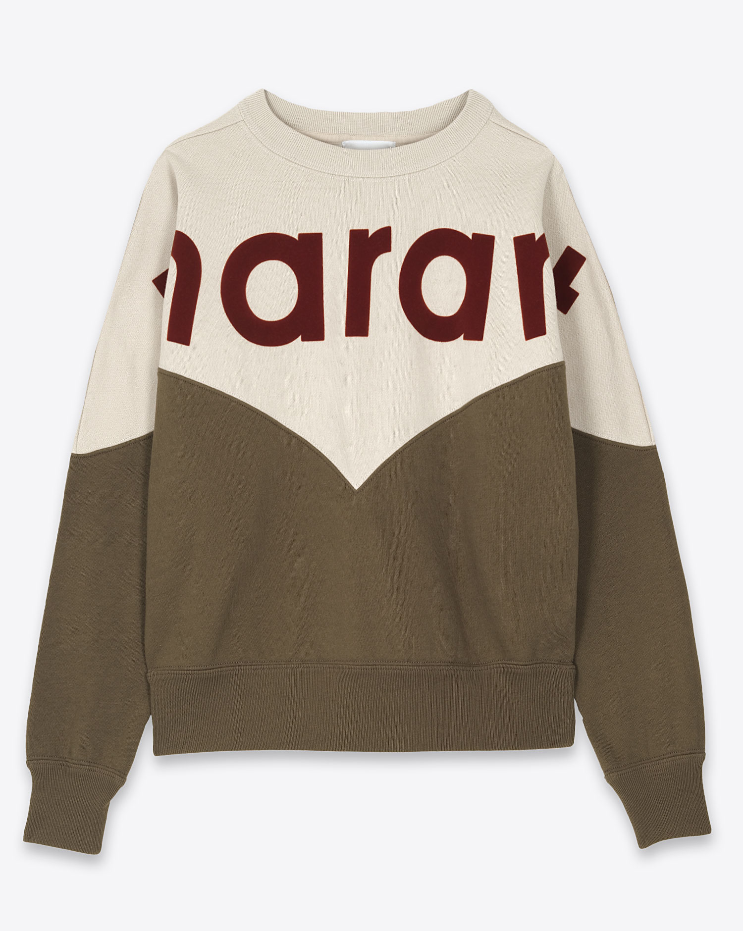Isabel Marant Etoile Sweatshirt Houston – Ecru Kaki Foncé