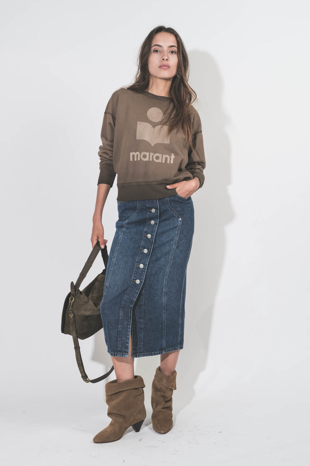Isabel Marant Etoile Sweatshirt Mobyli – Kaki