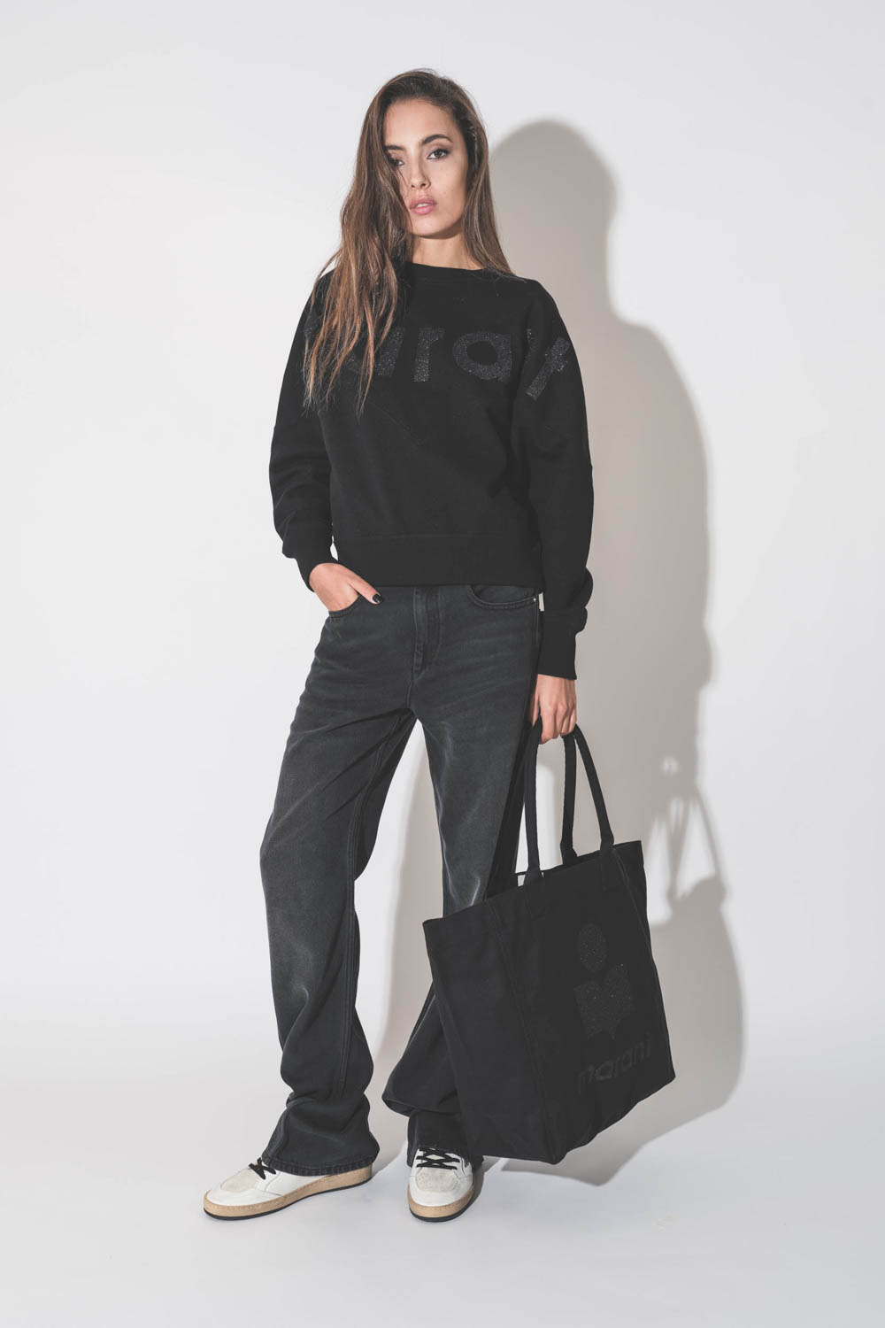 Isabel Marant Etoile Sweatshirt Houston – Noir Paillettes