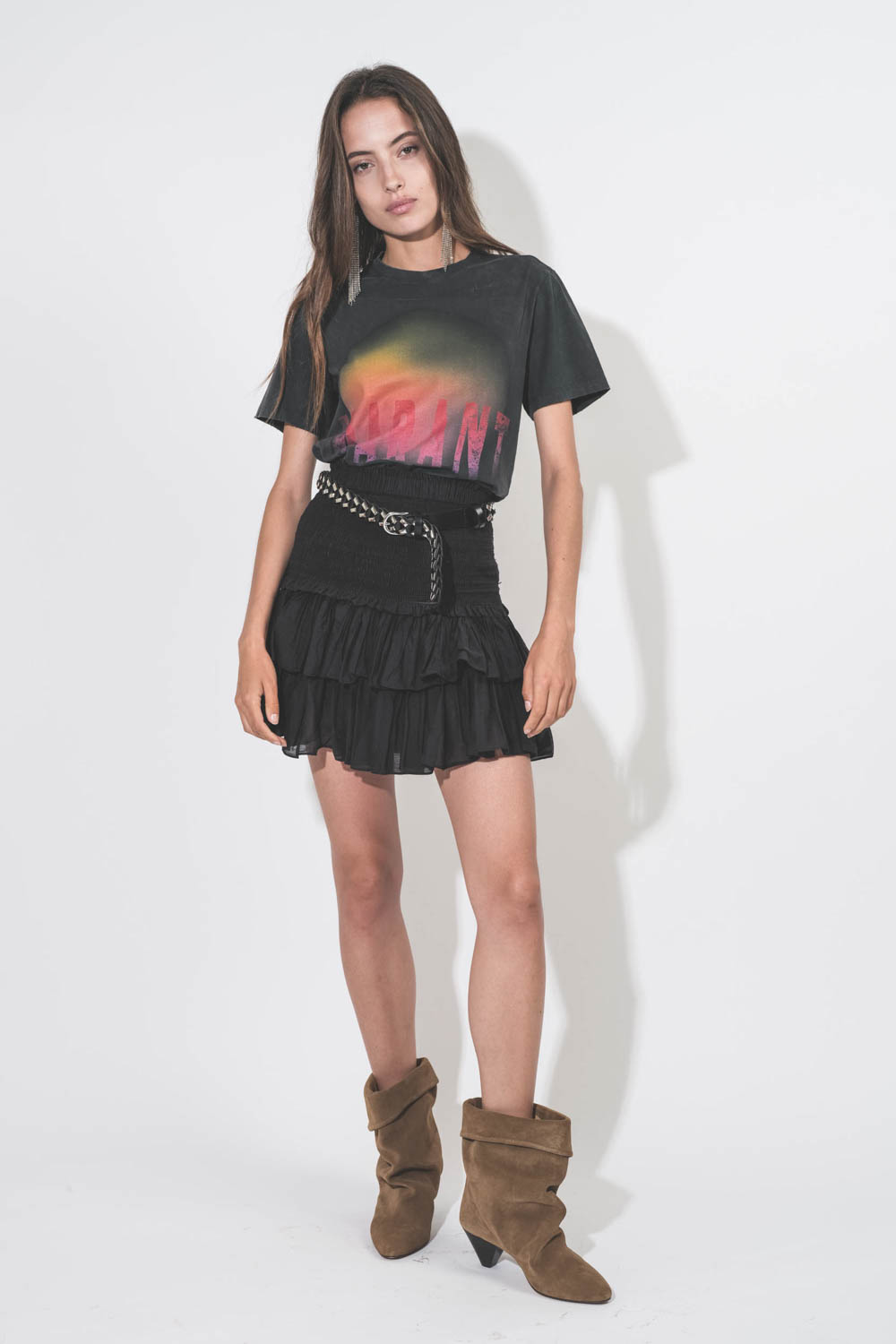 Isabel Marant Etoile Tee-Shirt Zewel Lune – Noir Délavé