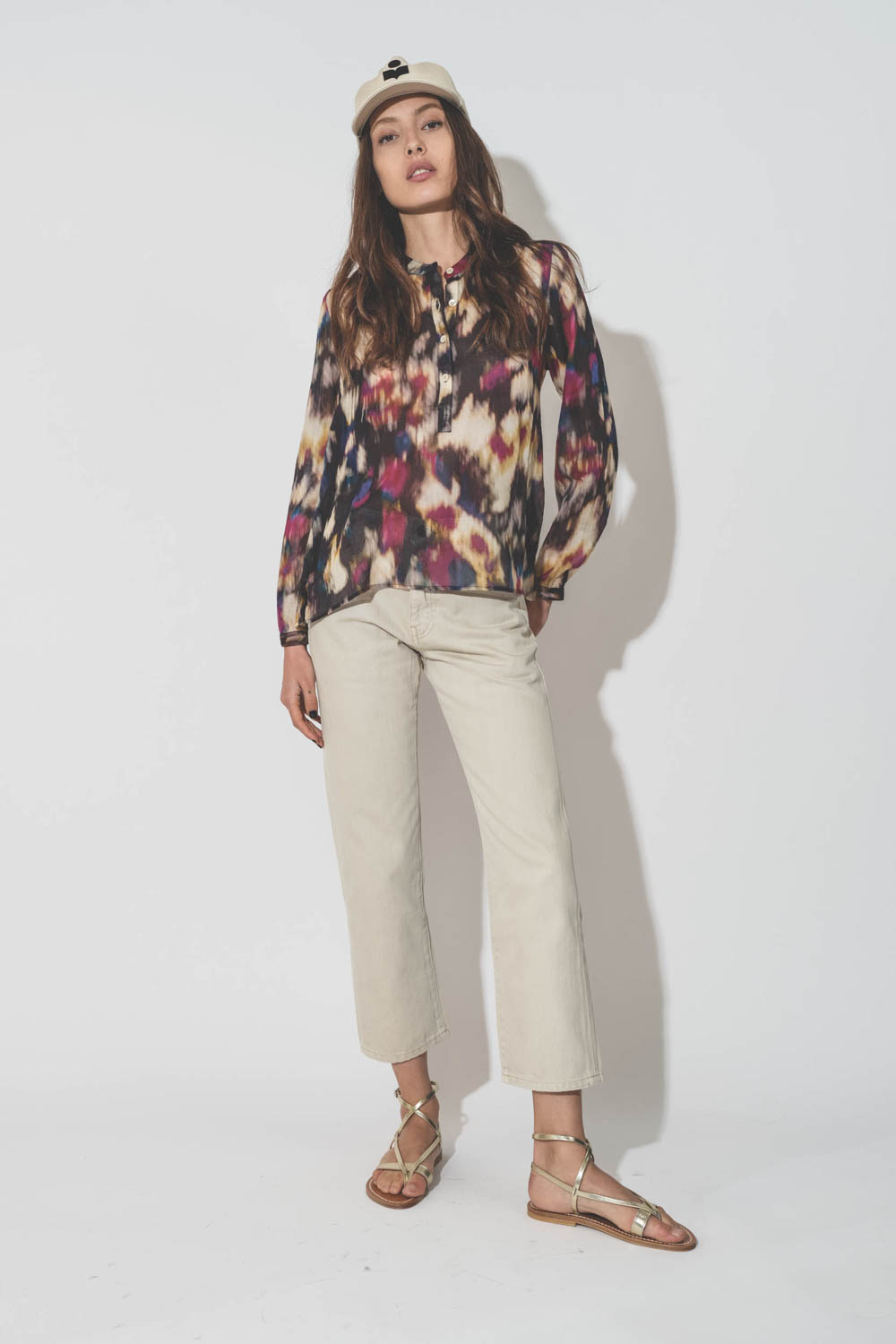 Isabel Marant Etoile Top Maria – Ochre Noir