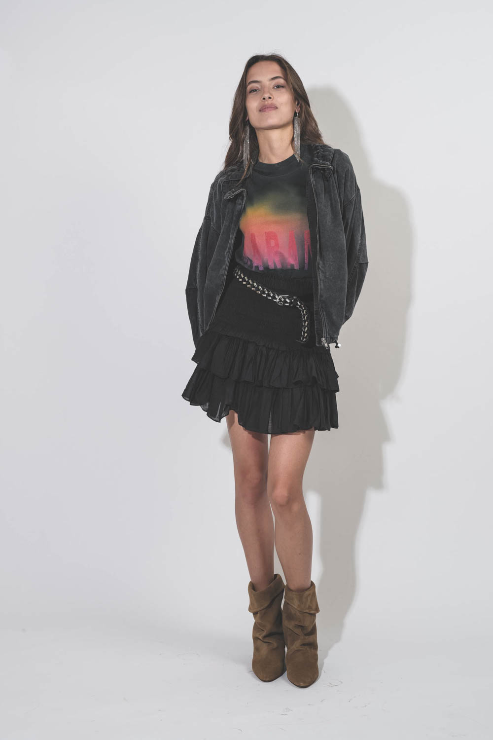 Isabel Marant Etoile Veste Plume – Noir Délavé