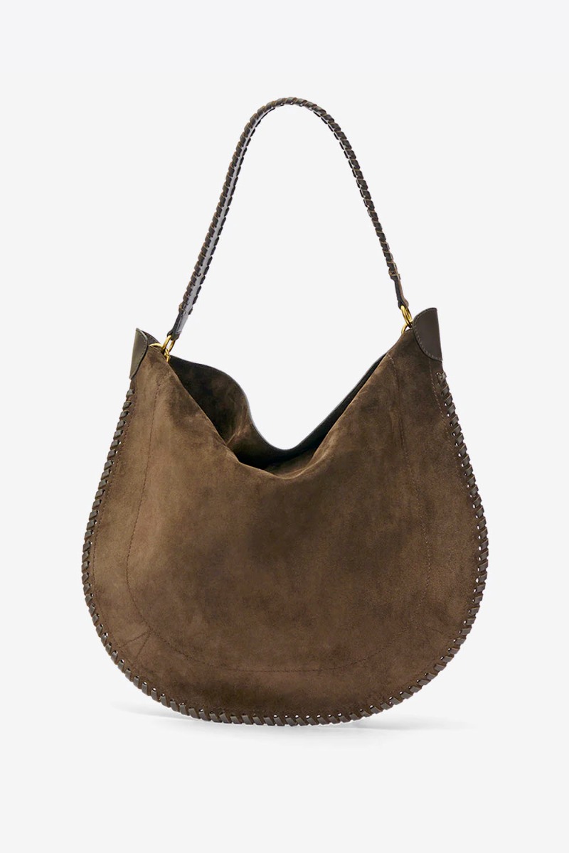 Isabel Marant Sac Oskan Hobo Soft – Suédé Bronze Tressé