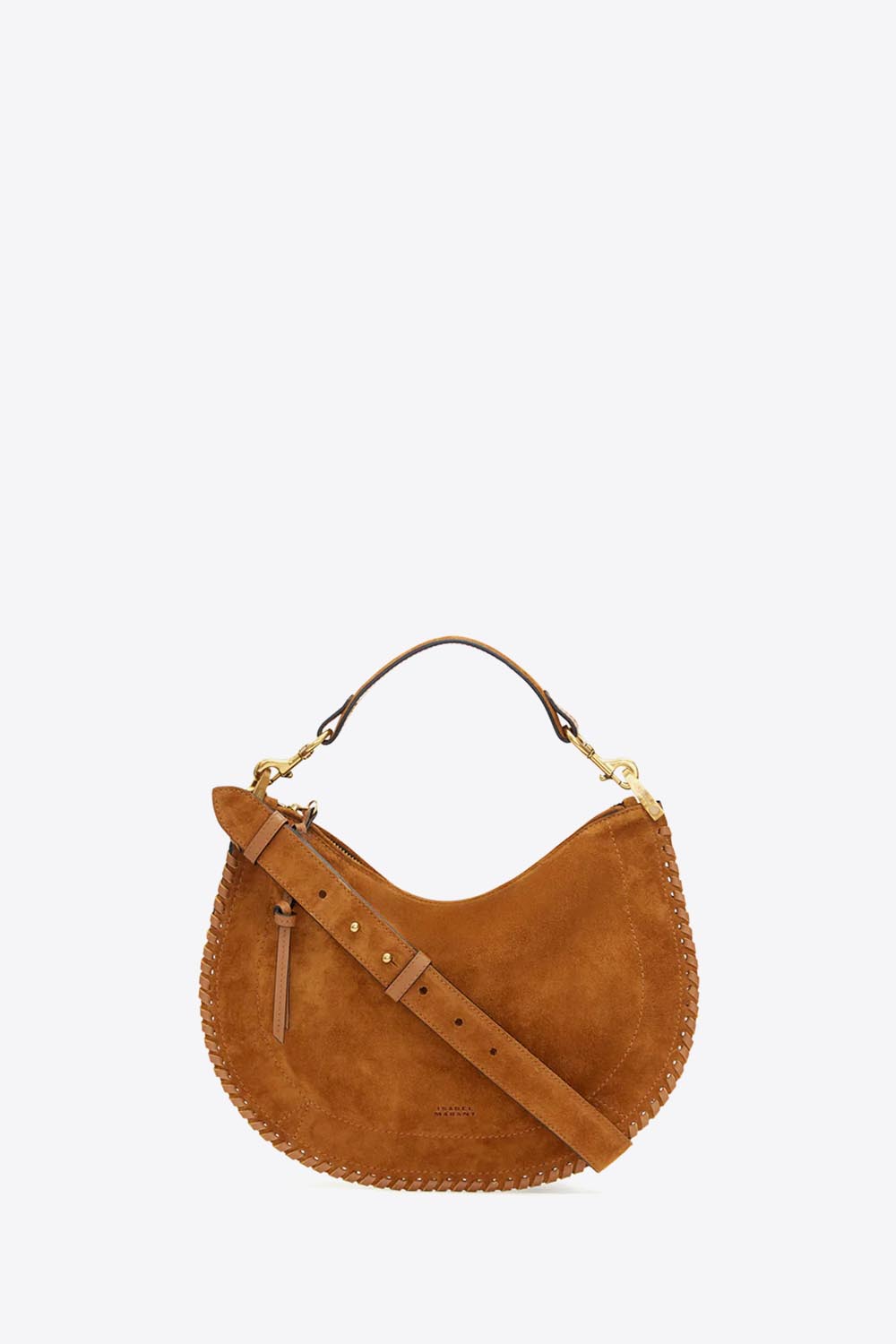 Isabel Marant Sac Oskan Soft Zip – Suédé Cognac Tressé