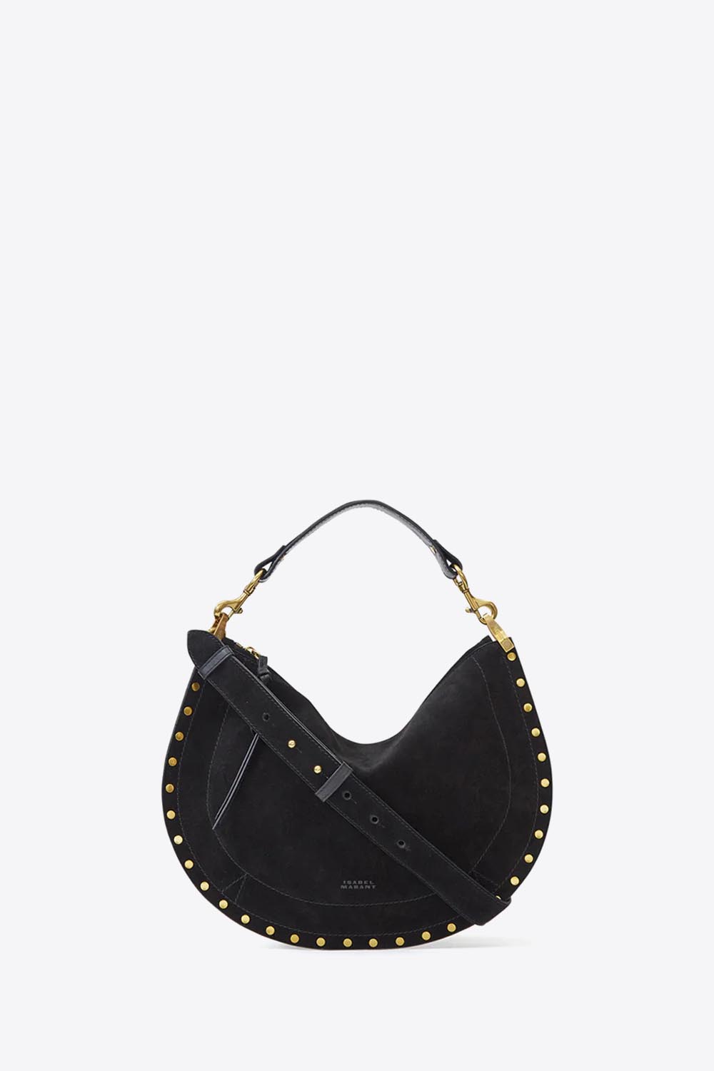 Isabel Marant Sac Oskan Soft Zip – Suédé Noir Clous