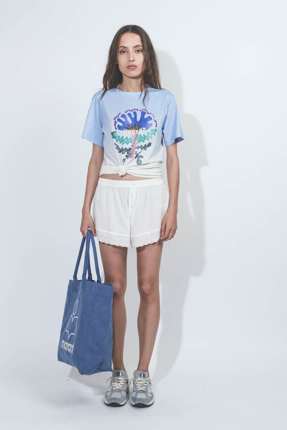 Isabel Marant Etoile Tee-Shirt Zewel – Bleu Clair