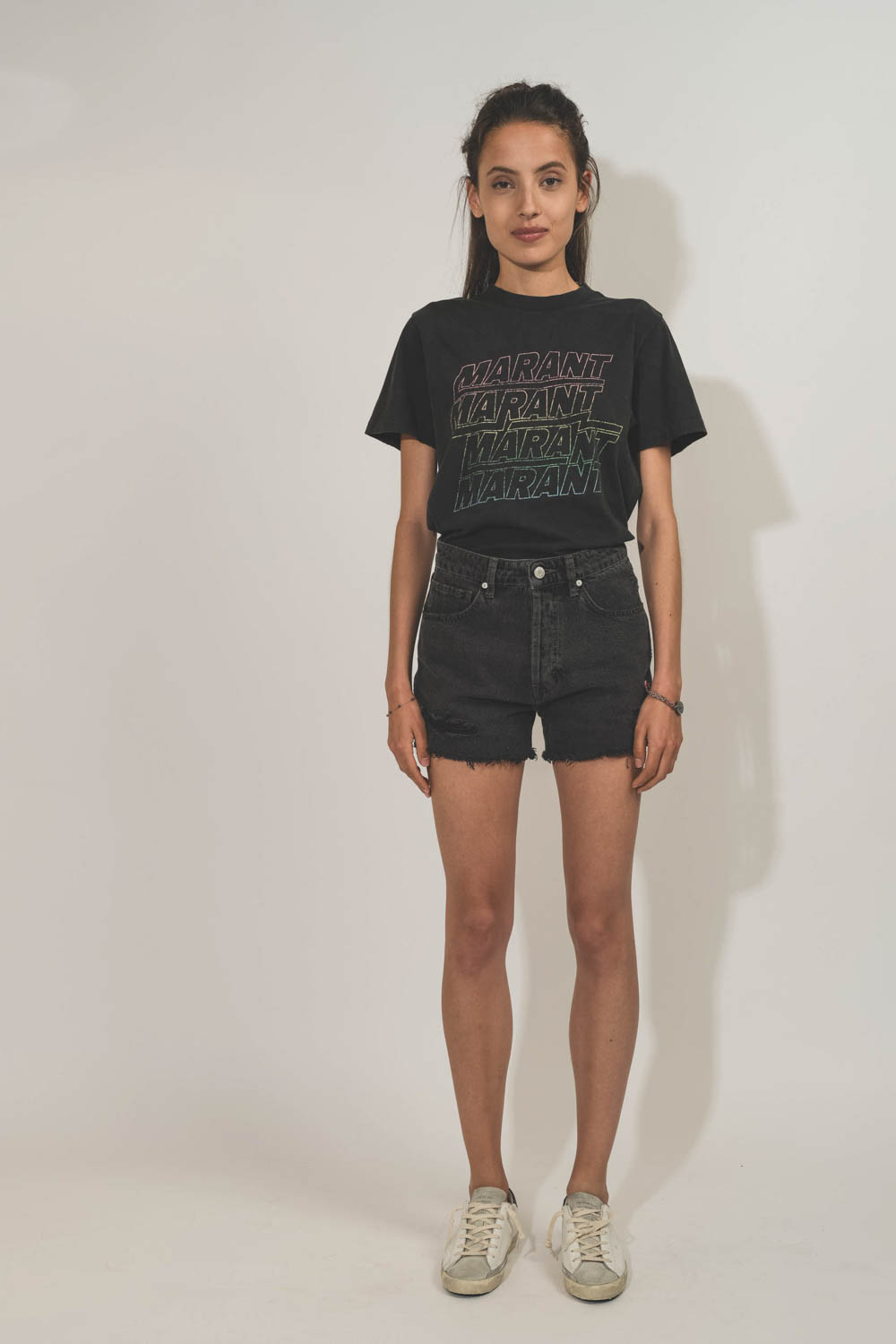 Isabel Marant Etoile Tee-Shirt Zoeline Marant – Noir Délavé