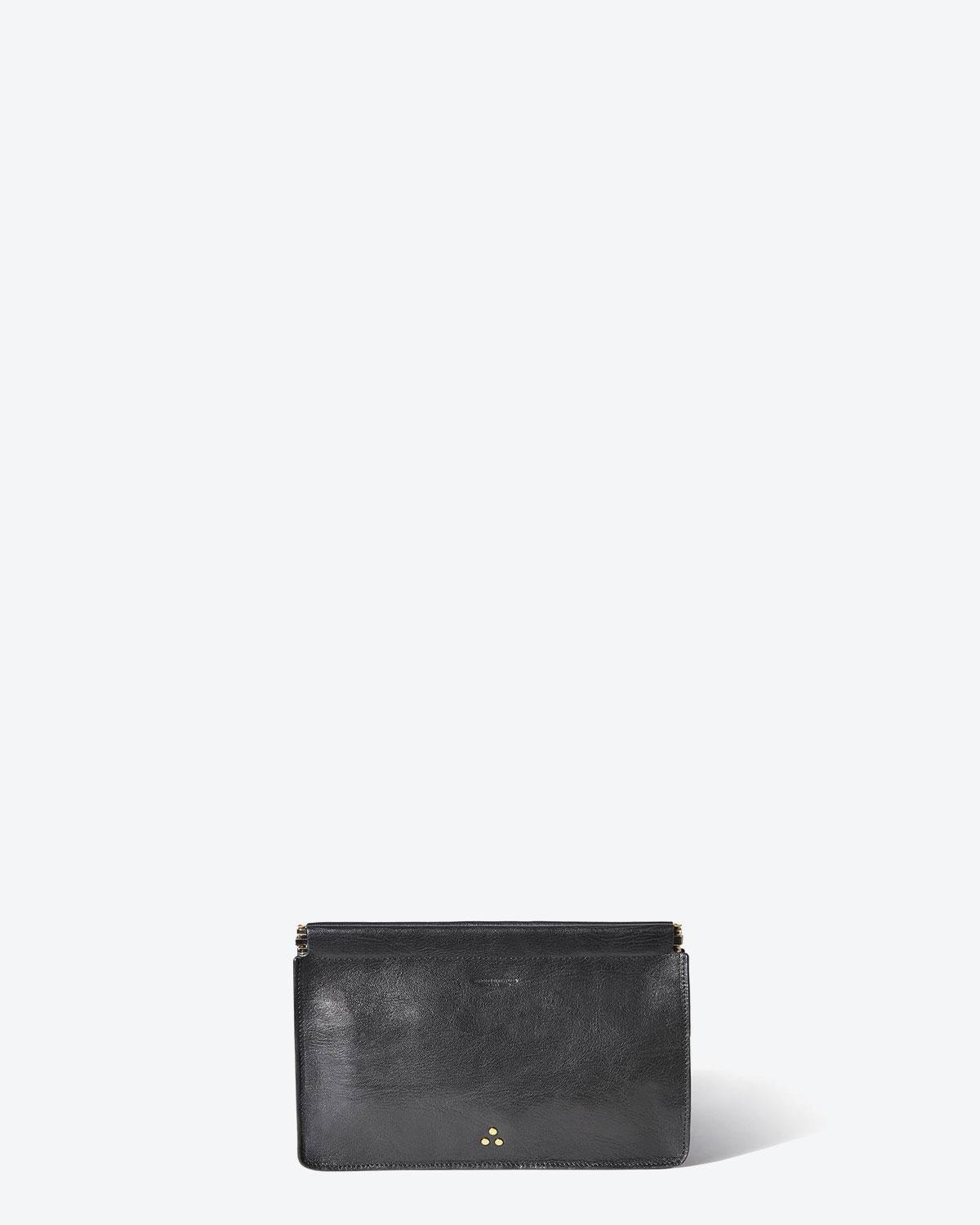 Jérôme Dreyfuss Accessoires Collection Clic Clac L - Goatskin Noir  