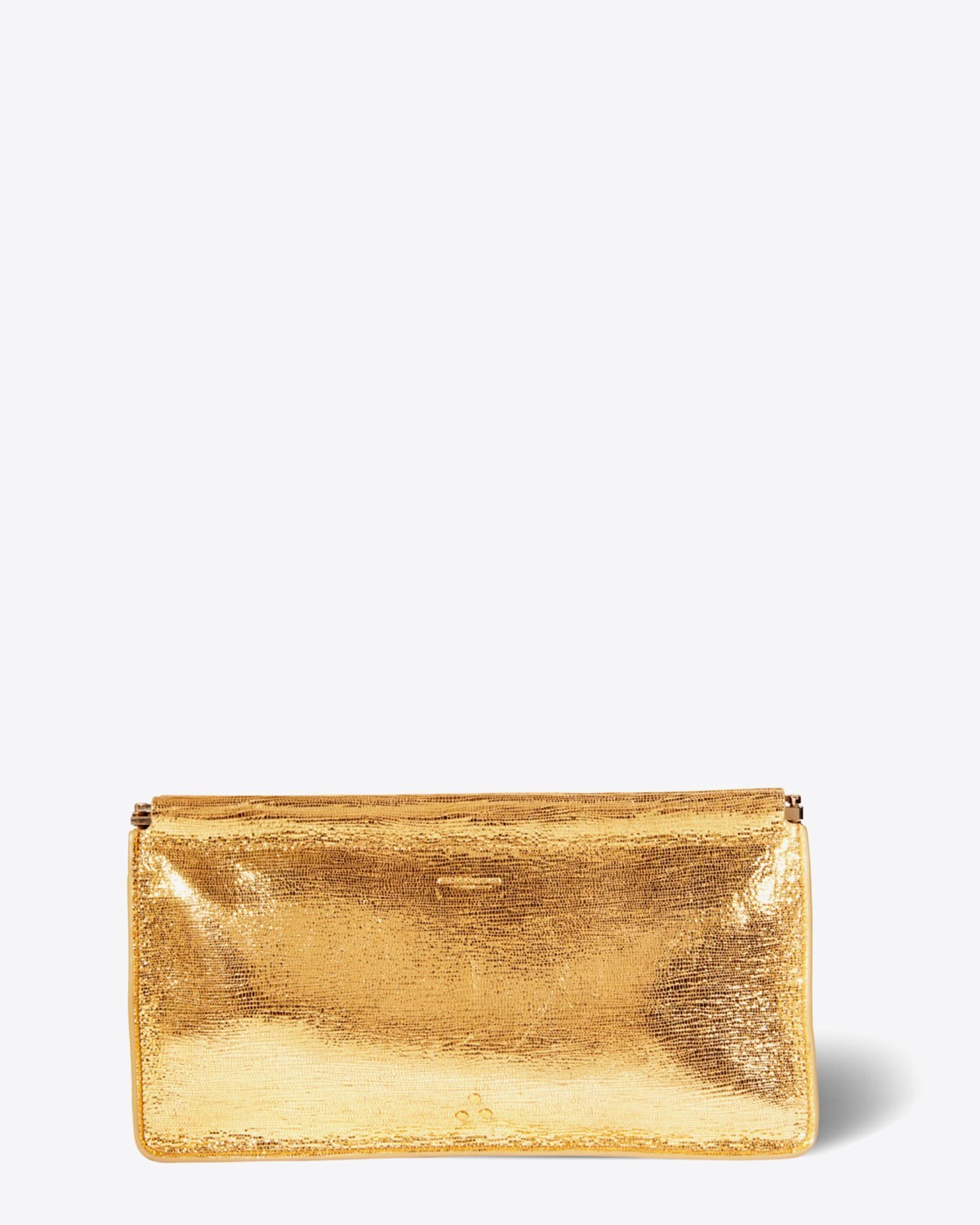 Jérôme Dreyfuss Accessoires Collection Clic Clac XL Goatskin Lamé Or  