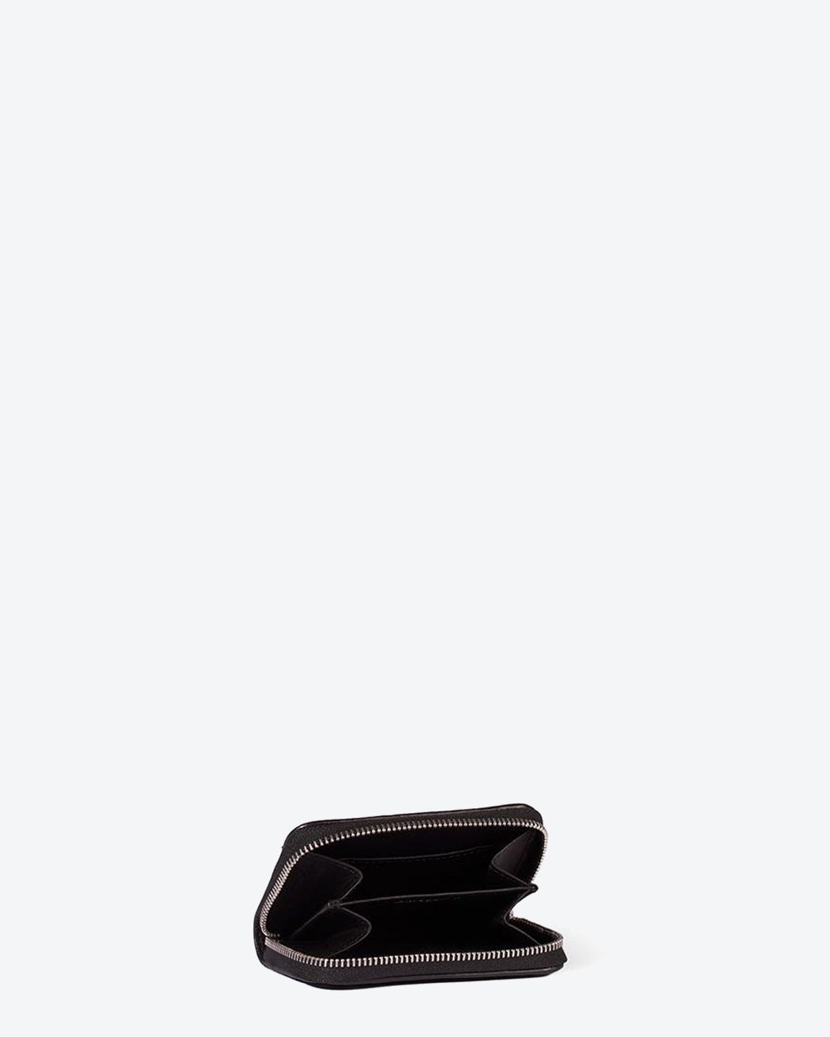 Jérôme Dreyfuss Porte-Monnaie Henri – Cuir Agneau Noir Silver