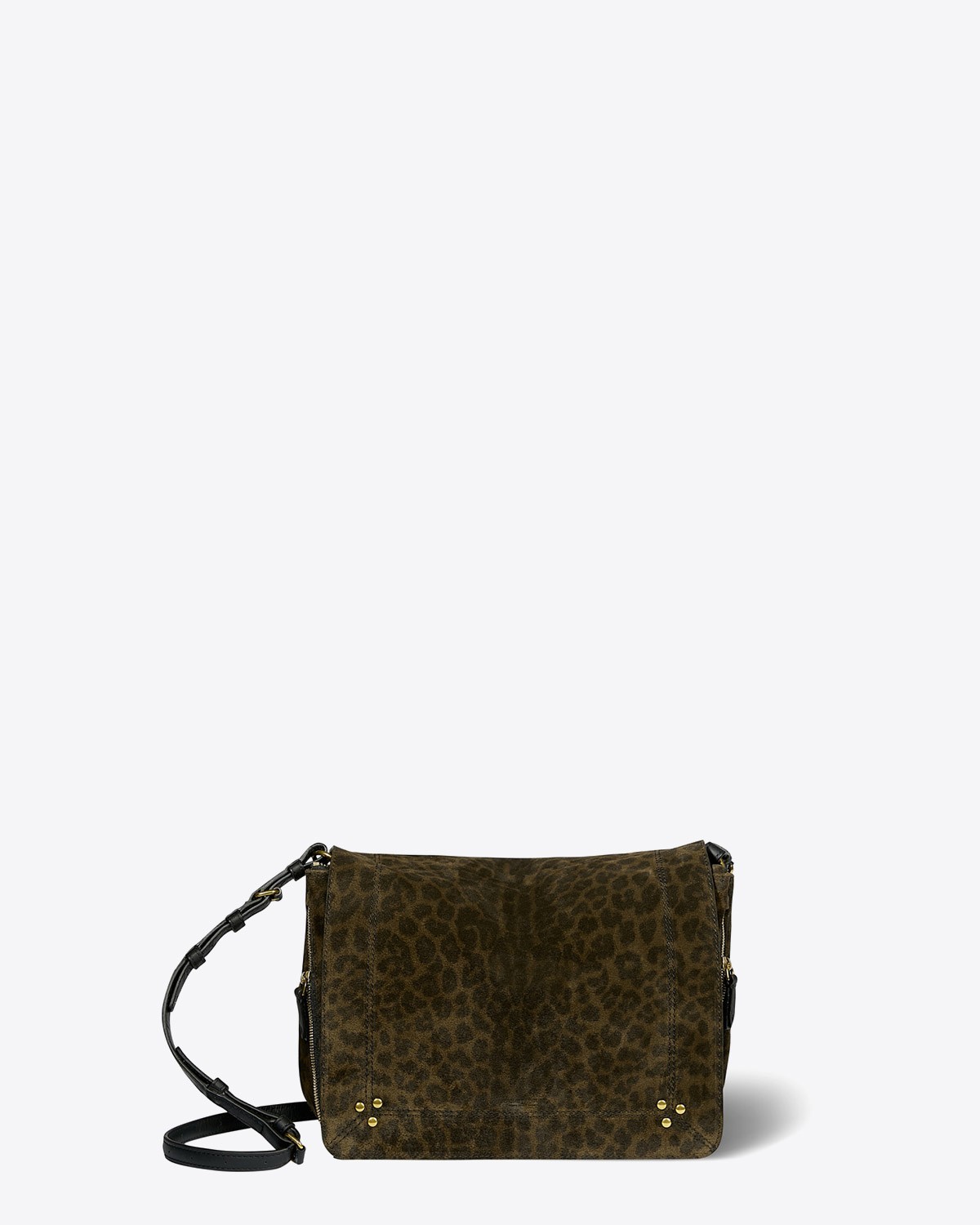 Jérôme Dreyfuss Collection Igor Split Suède Léopard Kaki  