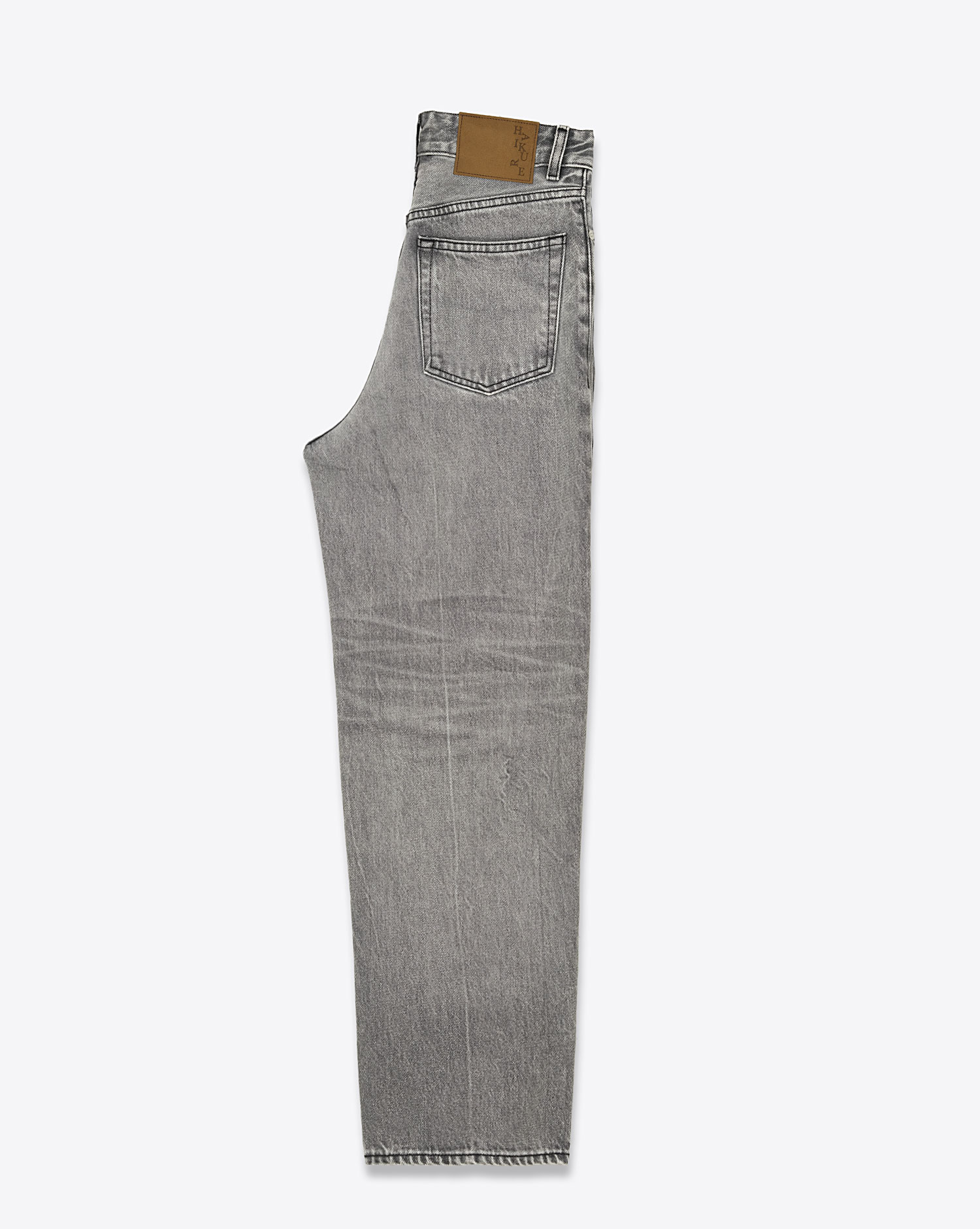 Jean large Betty  Haikure en denim gris. 