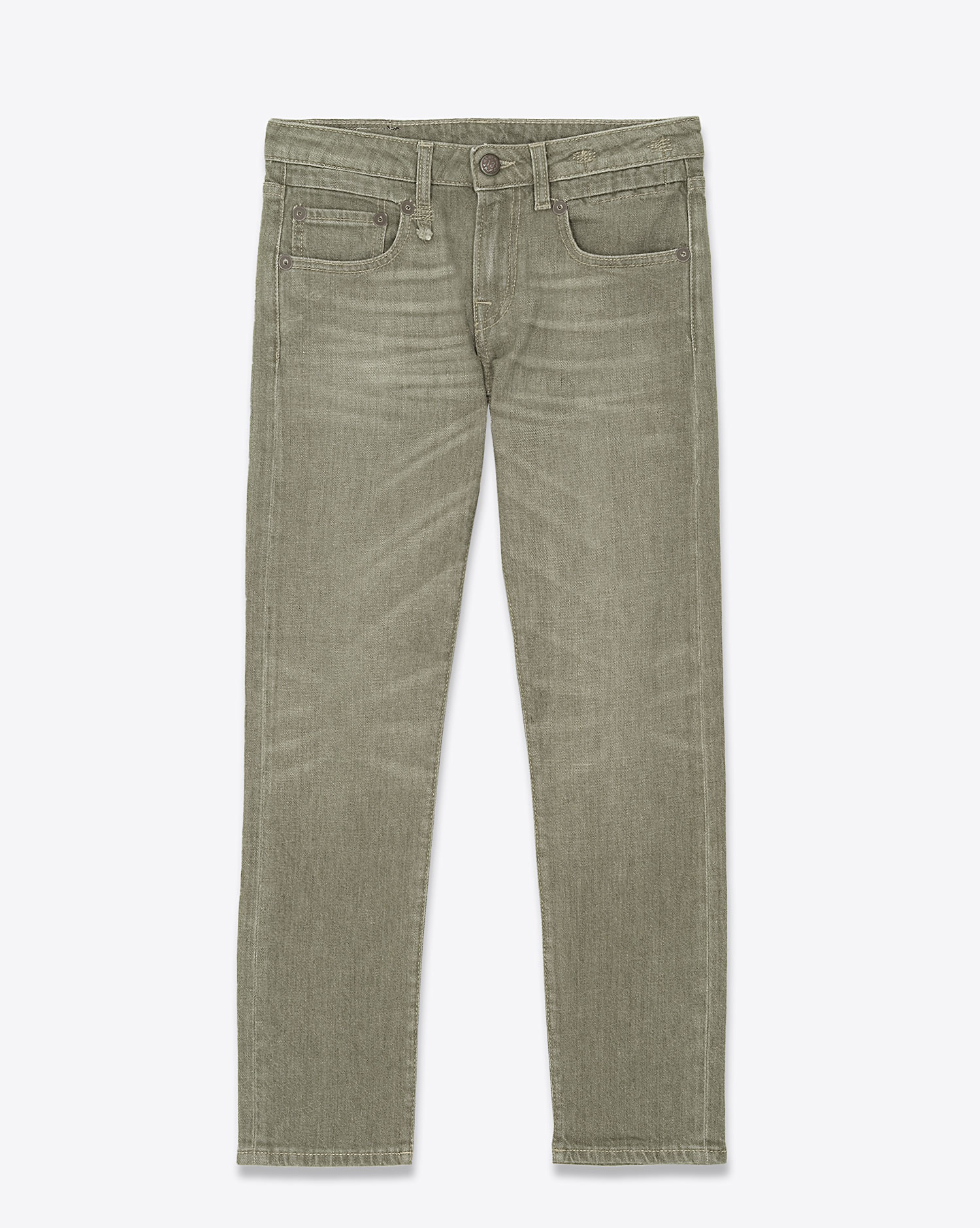 R13 Jean Boy Straight – Army Vert Stretch