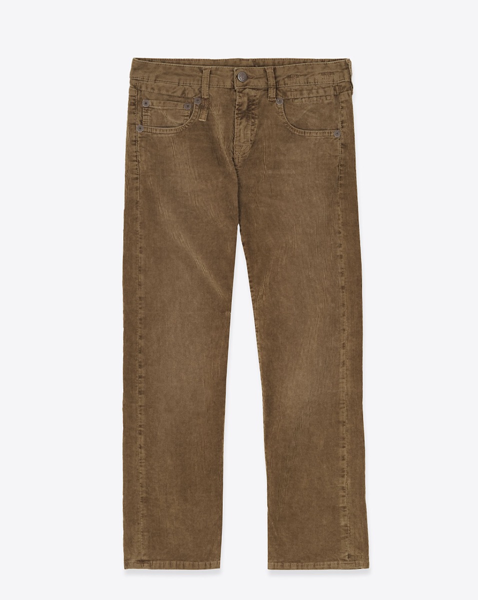 R13 Jean Boy Straight – Golden Marron Stretch Cord