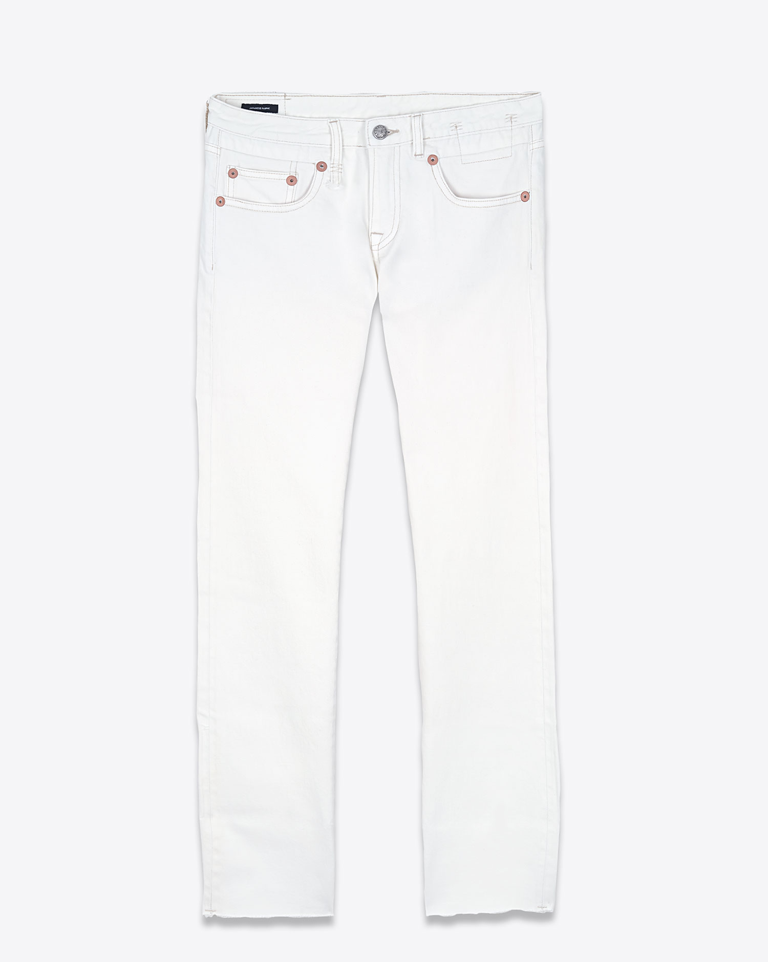 R13 Jean Boy Straight W Cuff – Sutton Blanc Selvedge