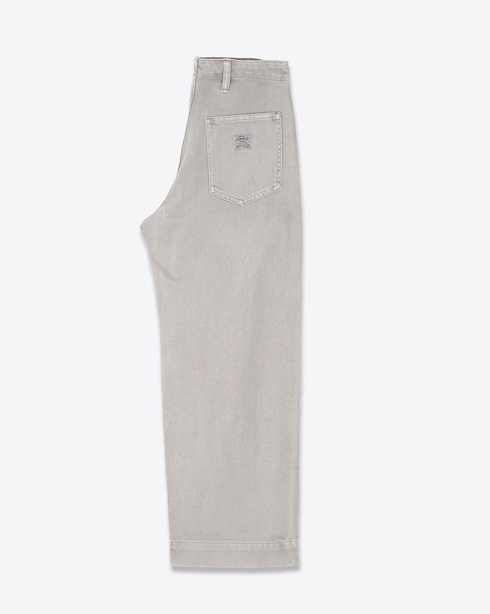 Jean Georgia Denimist denim gris clair. Vue de profil.