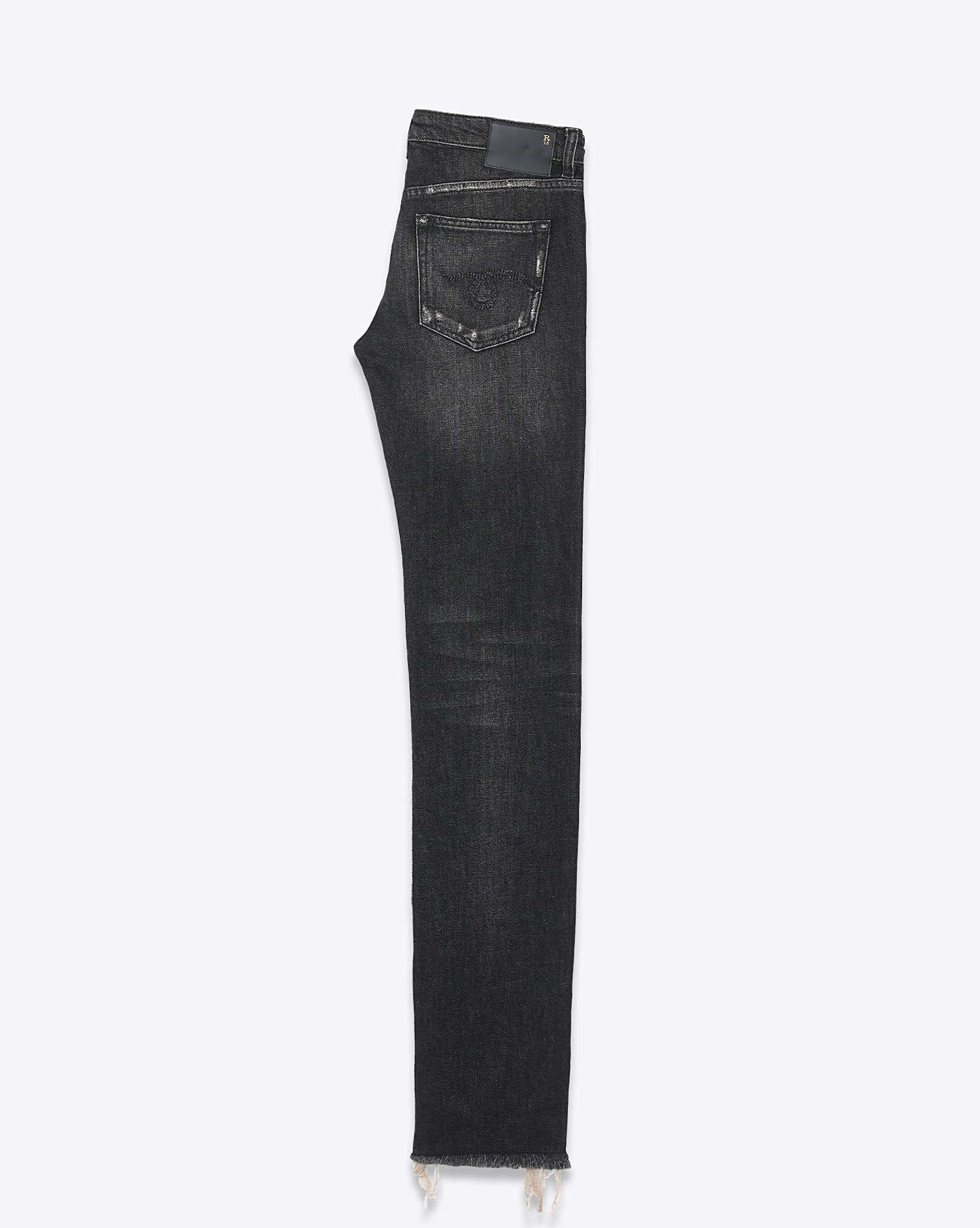  Jean R13 Denim Tobi Slim en toile denim Abbey Black 