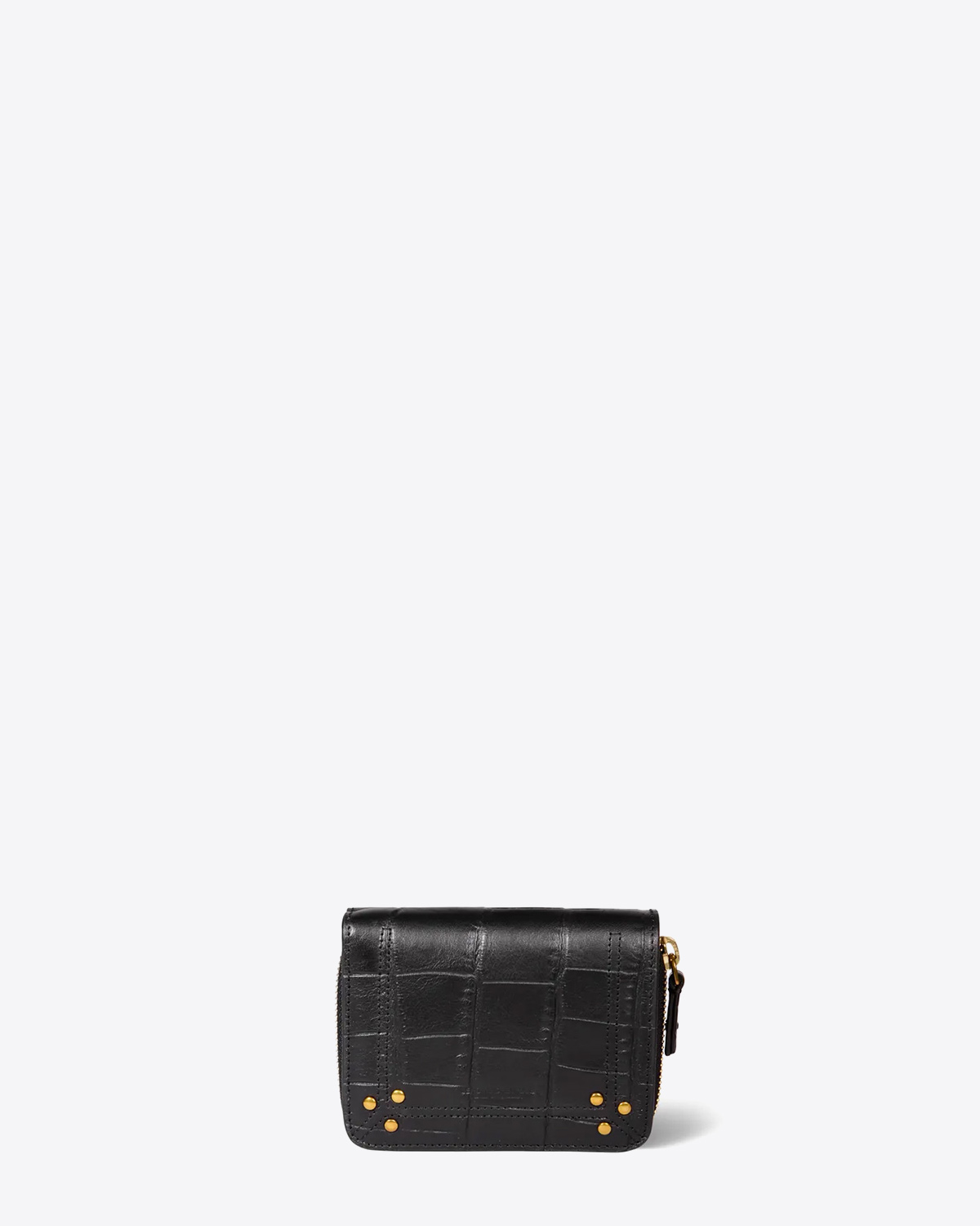 Jérôme Dreyfuss Portefeuille André – Cuir Vachette Croco Noir