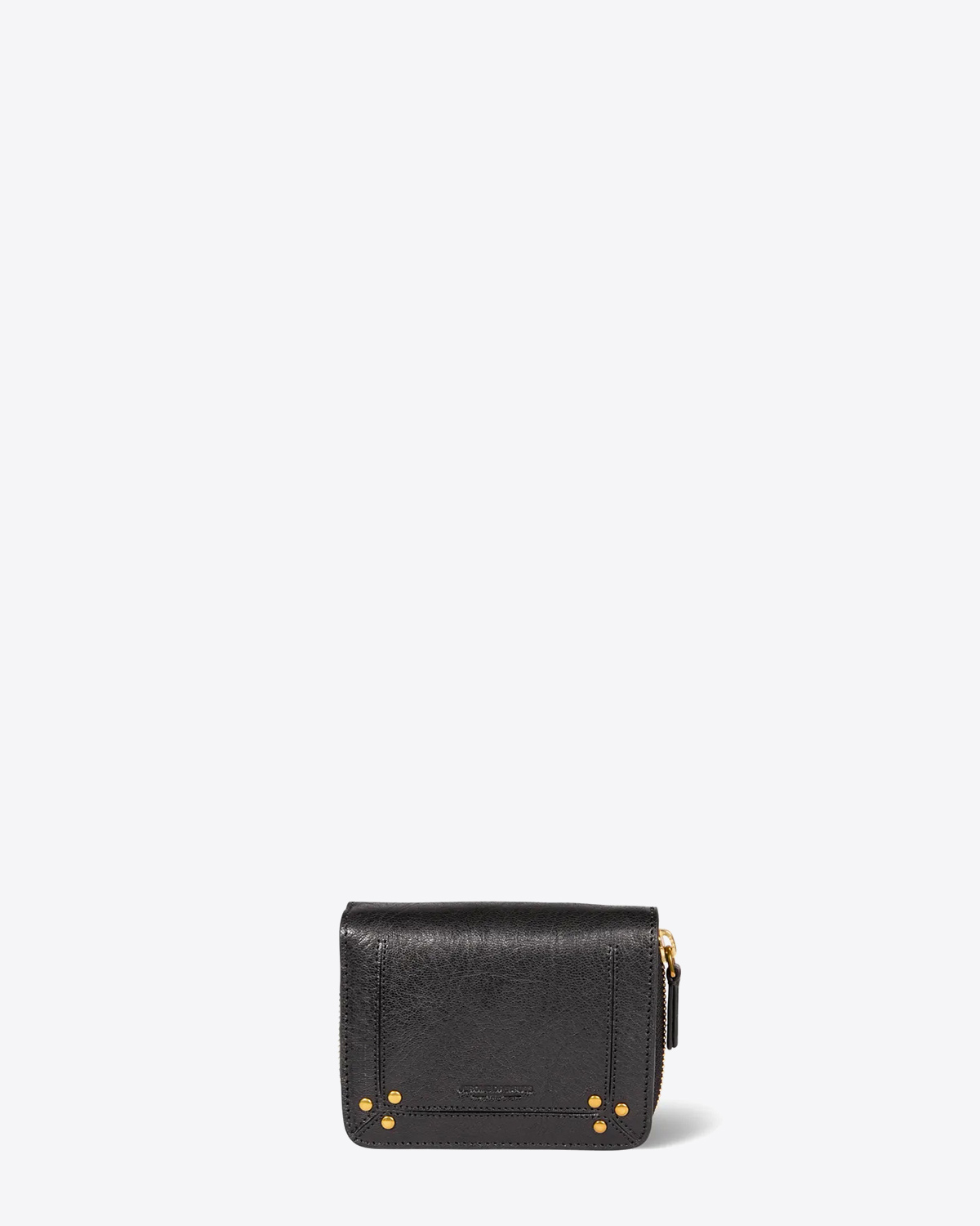Jérôme Dreyfuss Portefeuille André – Cuir Chèvre Noir Brass