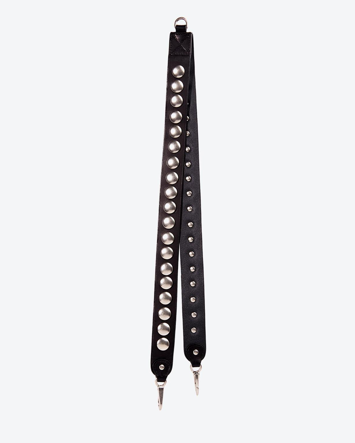 Jérôme Dreyfuss Bandoulière Festival – Cuir Vachette Noir Silver