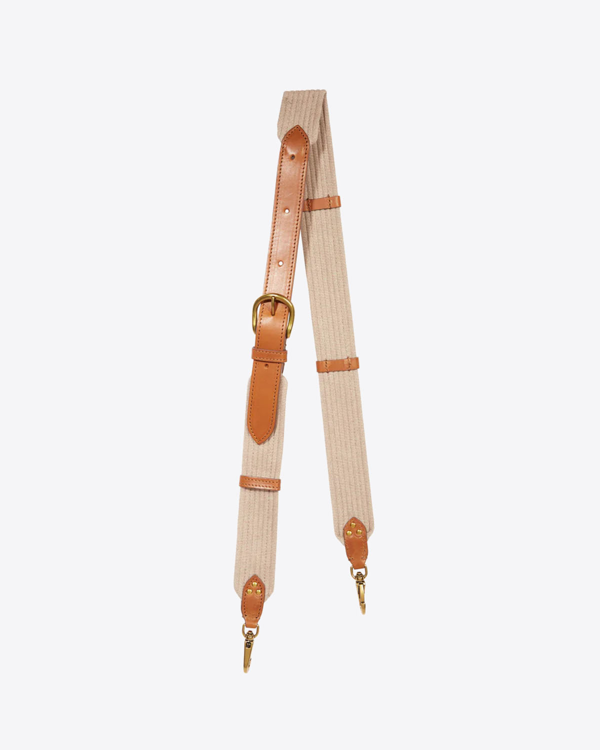 Jérôme Dreyfuss Bandoulière Sangle Large – Cuir Vachette Chêne