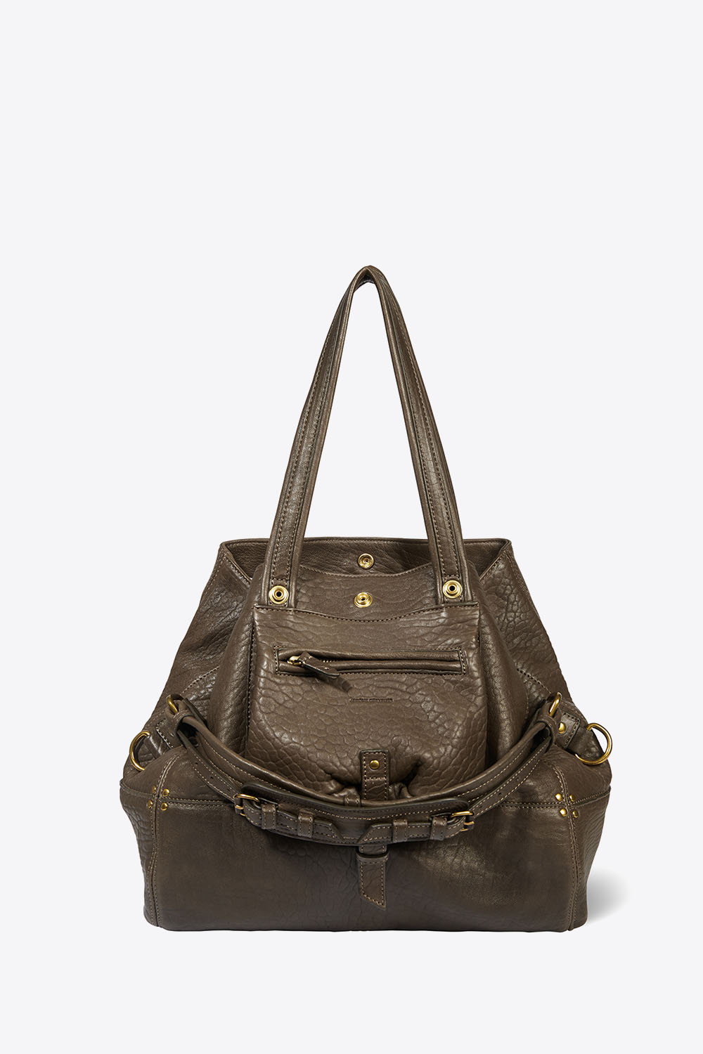 Jérôme Dreyfuss Sac Billy M – Cuir Kaki